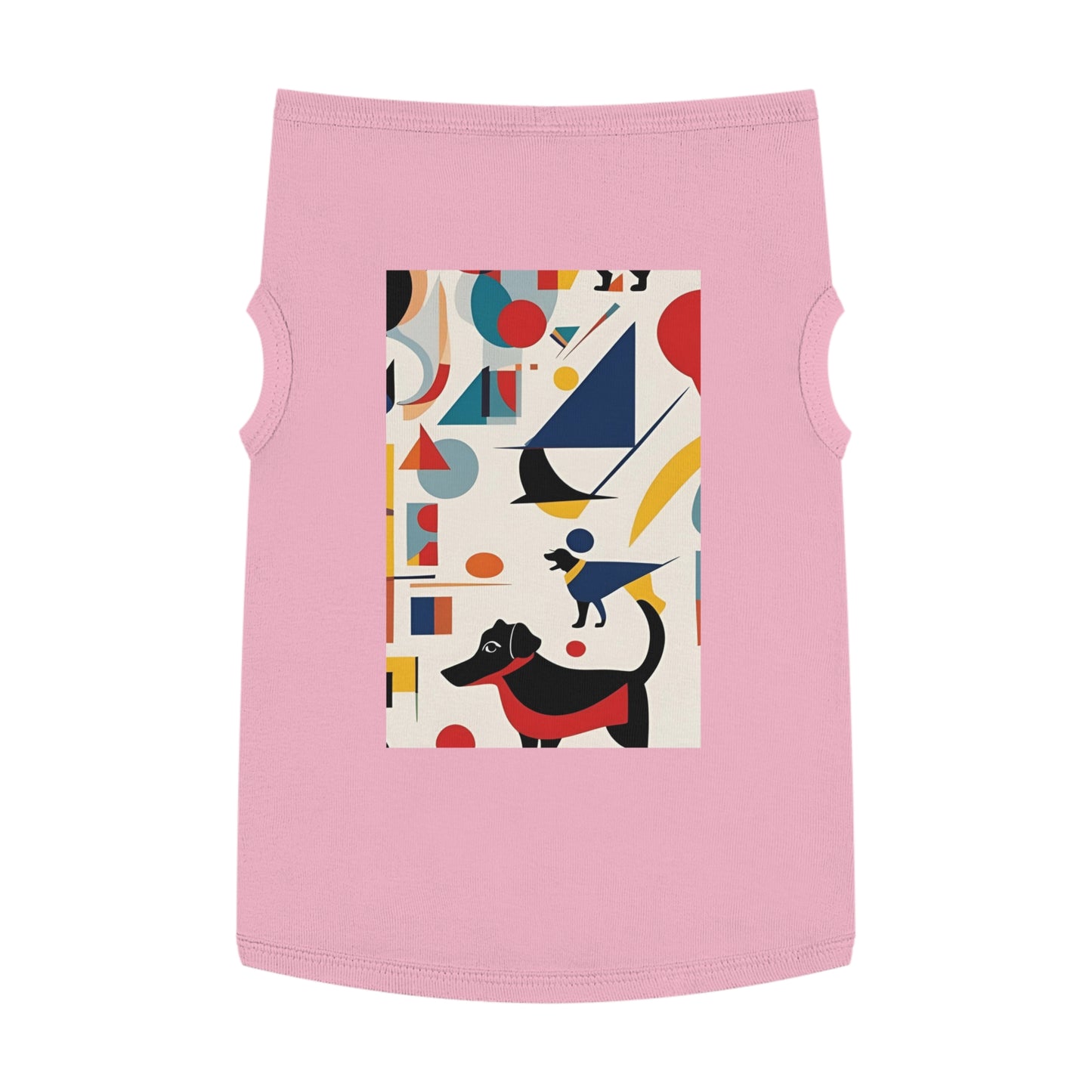 Dog Pet Tank Top / AI generated DOG & Kandinsky / Dog accessories / Dog fashion gifts