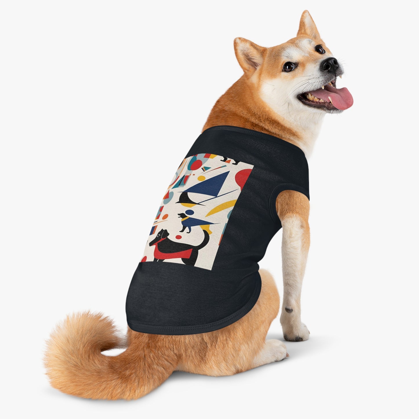 Dog Pet Tank Top / AI generated DOG & Kandinsky / Dog accessories / Dog fashion gifts