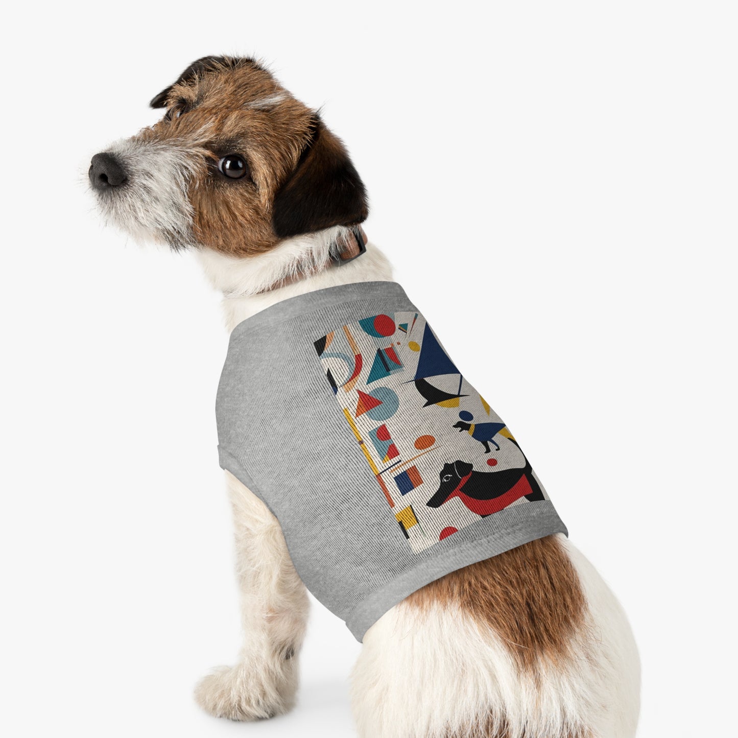 Dog Pet Tank Top / AI generated DOG & Kandinsky / Dog accessories / Dog fashion gifts