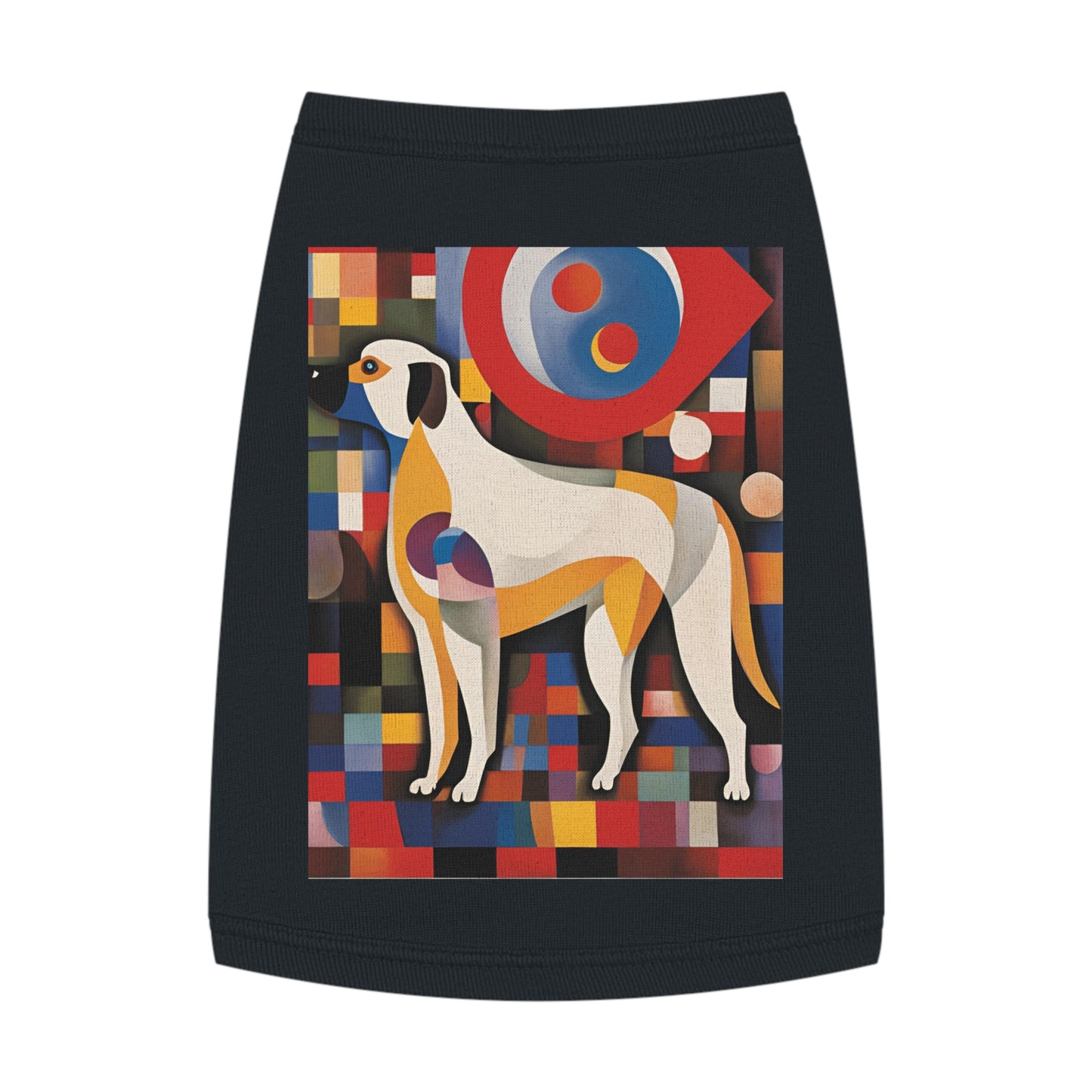 Pet Tank Top / dog lover gift  / dog cloth / AI Kandinsky design / Dog fashion accesories