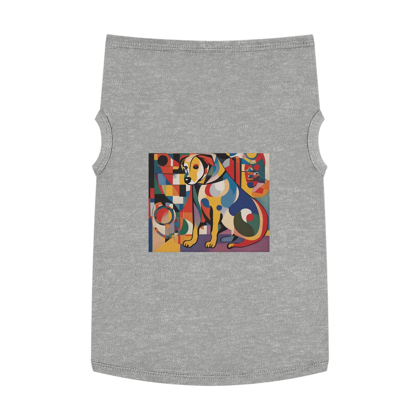 Pet Tank Top / AI Dog & Kandinsky design 6/24 / Dog fashion accesories - clothes