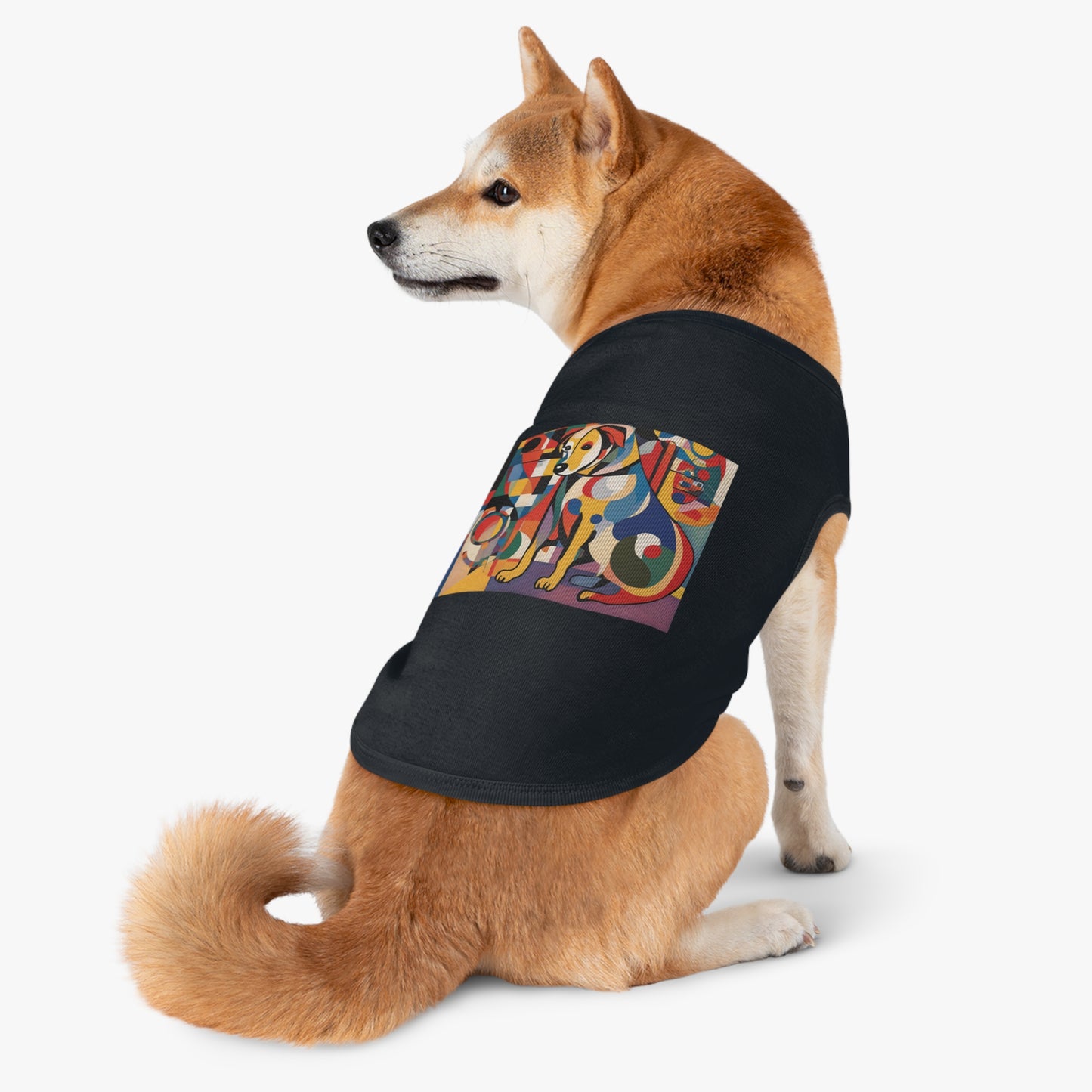 Pet Tank Top / AI Dog & Kandinsky design 6/24 / Dog fashion accesories - clothes