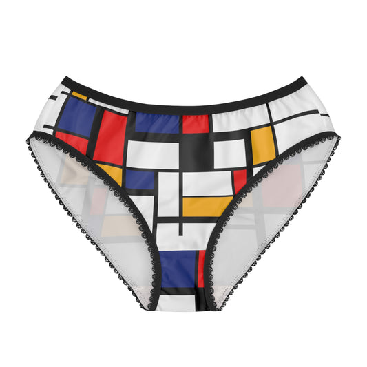 Mondrian underwear / Brasil Women's Briefs (AOP) / AI design