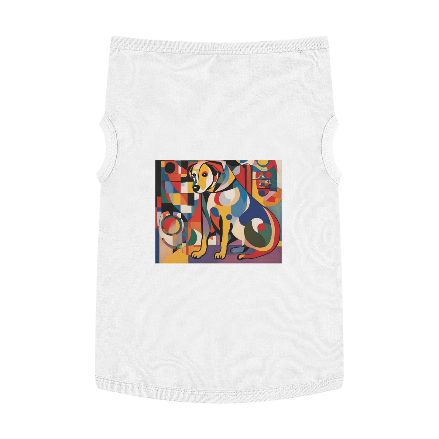 Pet Tank Top / AI Dog & Kandinsky design 6/24 / Dog fashion accesories - clothes