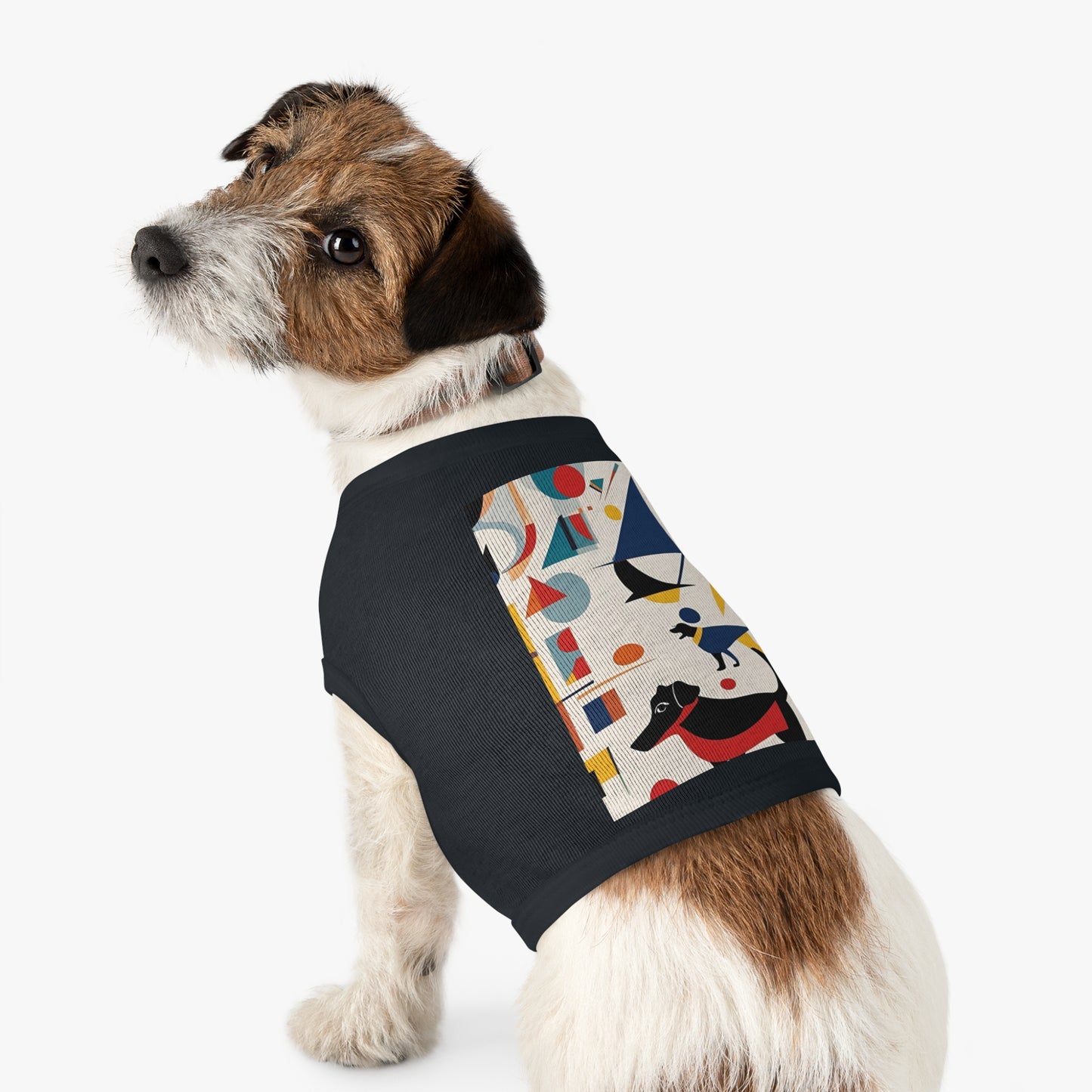 Dog Pet Tank Top / AI generated DOG & Kandinsky / Dog accessories / Dog fashion gifts