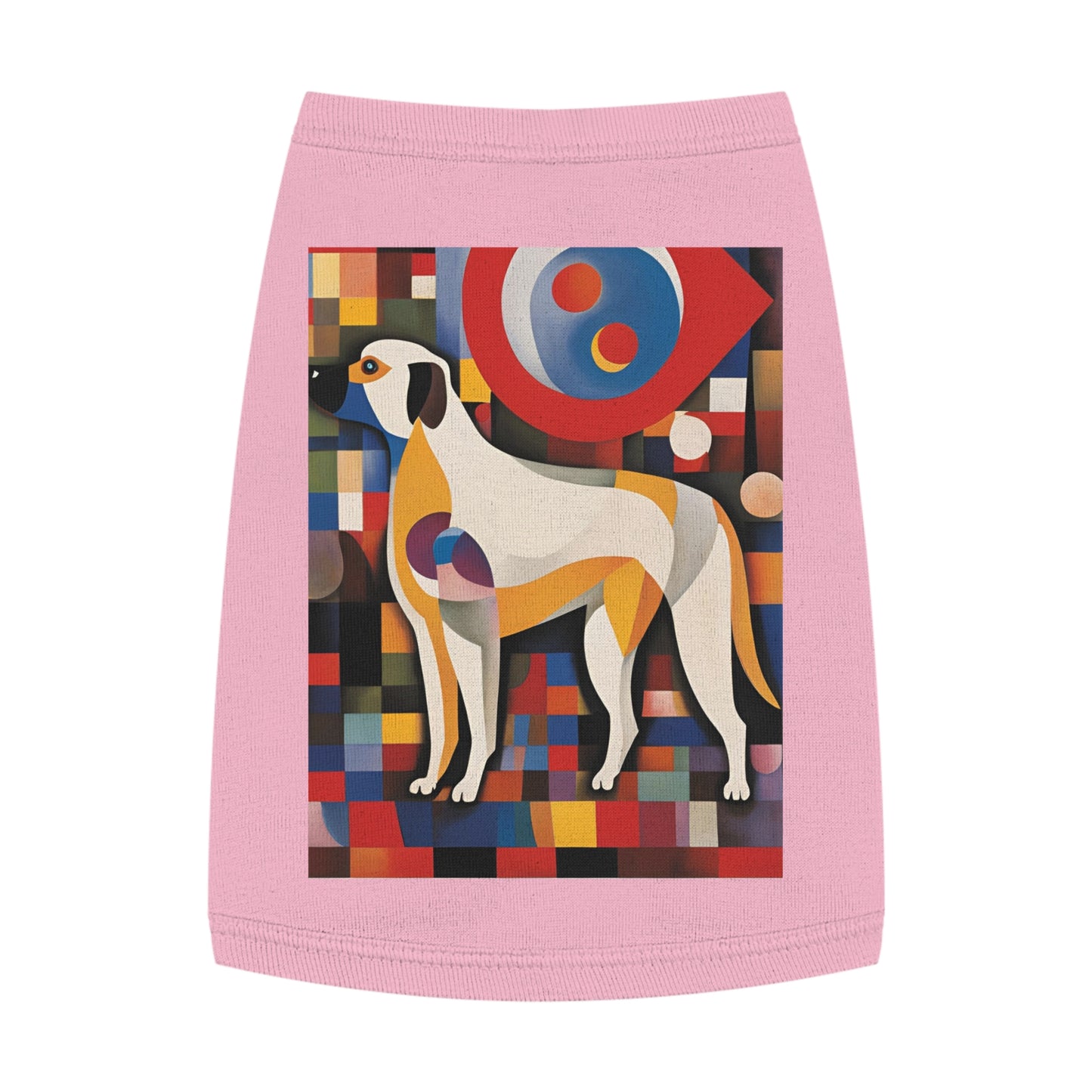 Pet Tank Top / dog lover gift  / dog cloth / AI Kandinsky design / Dog fashion accesories