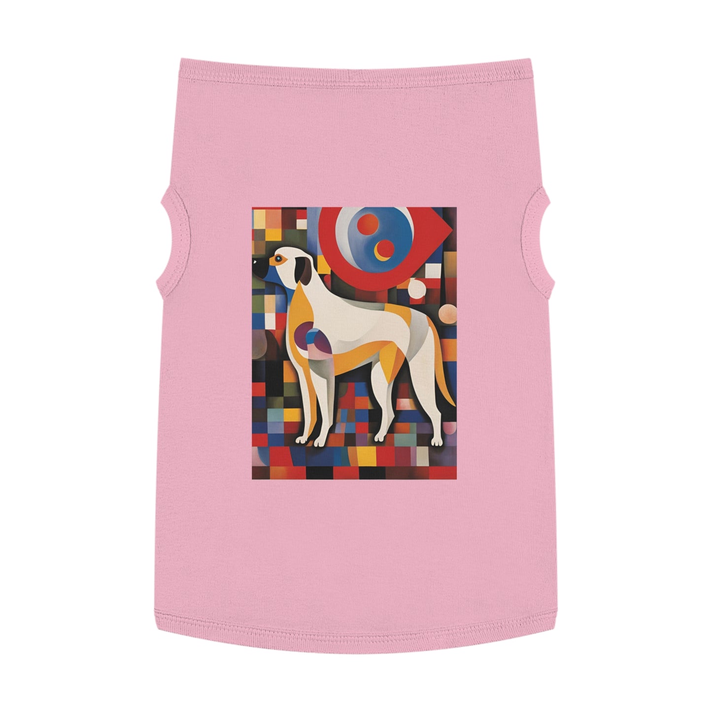 Pet Tank Top / dog lover gift  / dog cloth / AI Kandinsky design / Dog fashion accesories