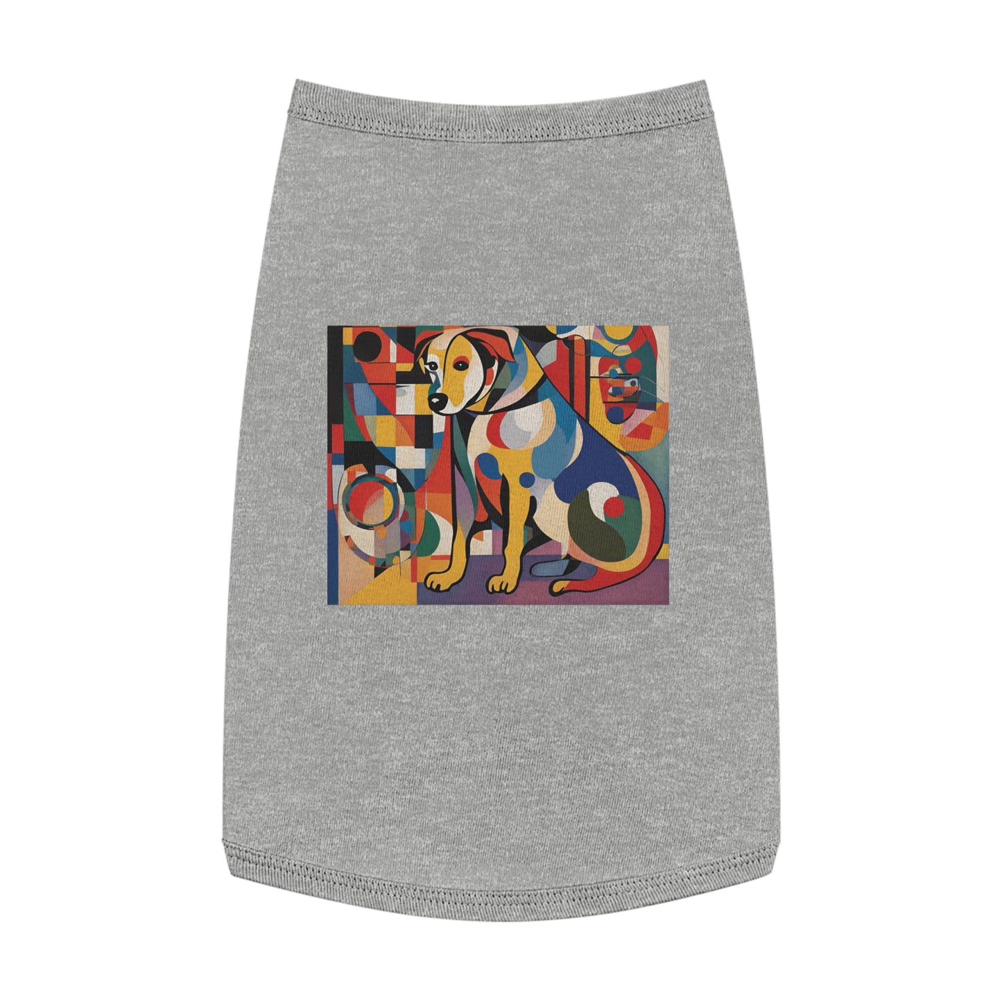 Pet Tank Top / AI Dog & Kandinsky design 6/24 / Dog fashion accesories - clothes