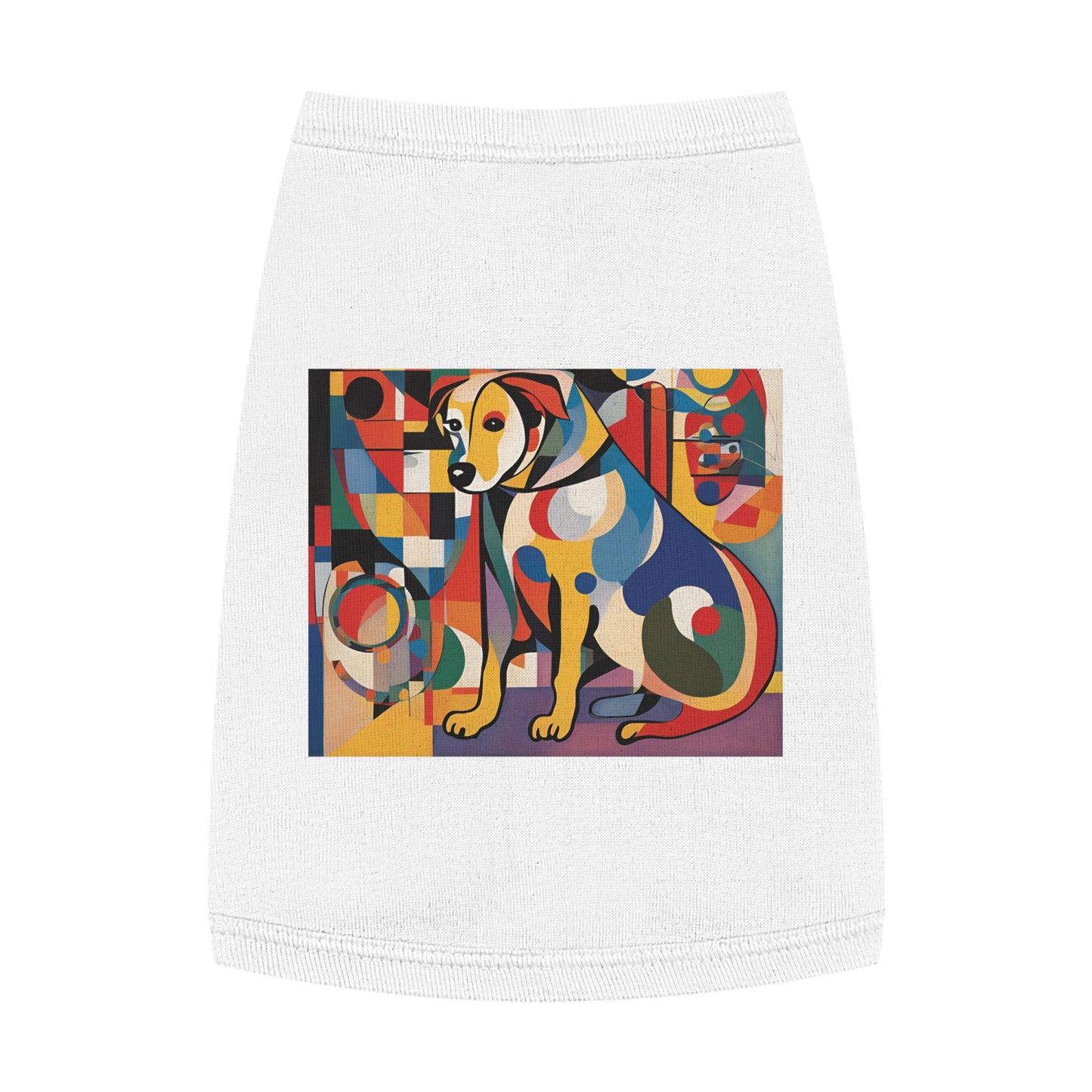 Pet Tank Top / AI Dog & Kandinsky design 6/24 / Dog fashion accesories - clothes