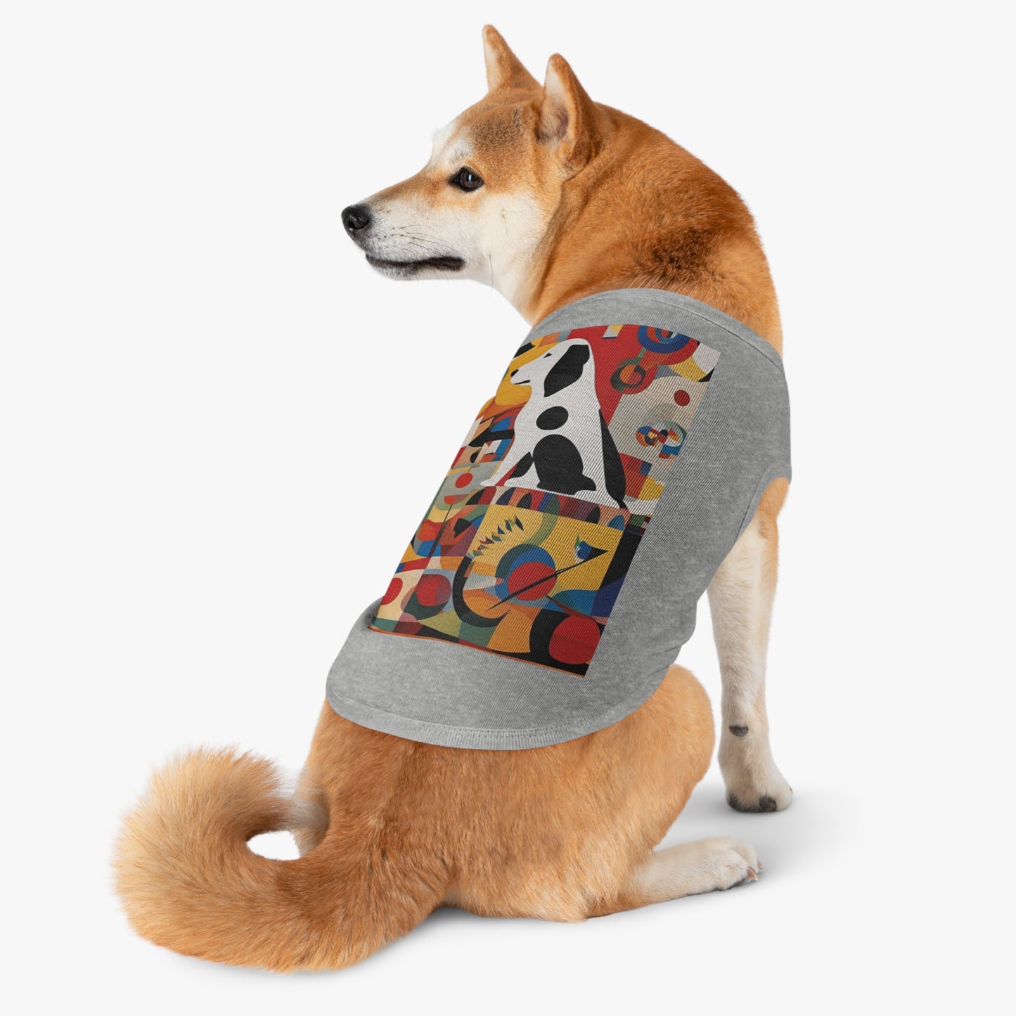 Dog Tank Top / fashion dog Accesories / AI Kandinsky design / Pet cloth / dog lovers gift