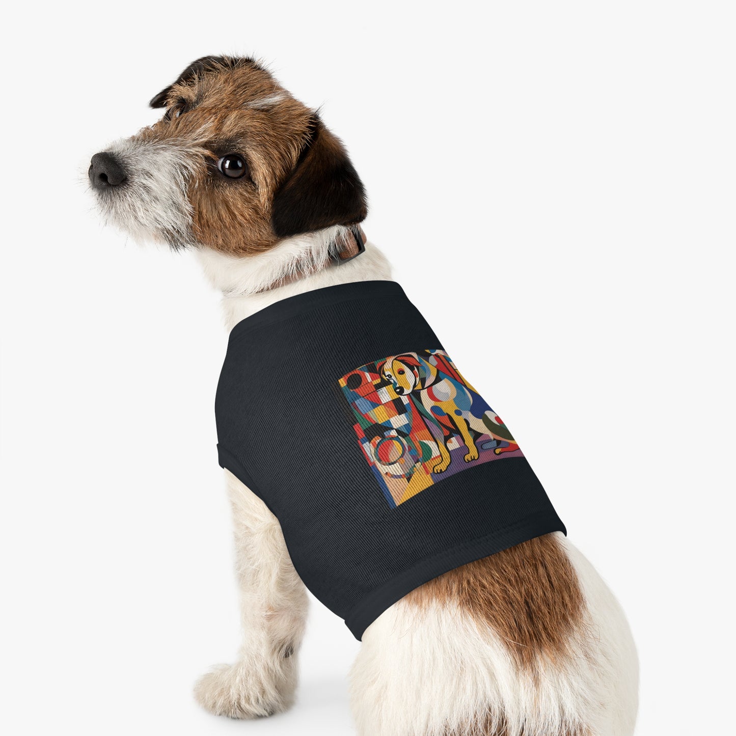 Pet Tank Top / AI Dog & Kandinsky design 6/24 / Dog fashion accesories - clothes