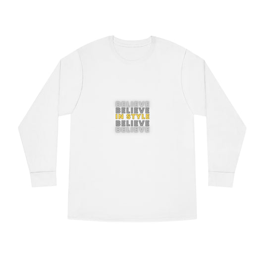 Long Sleeve Crewneck Tee, Back to school outfits, (shipping from US)