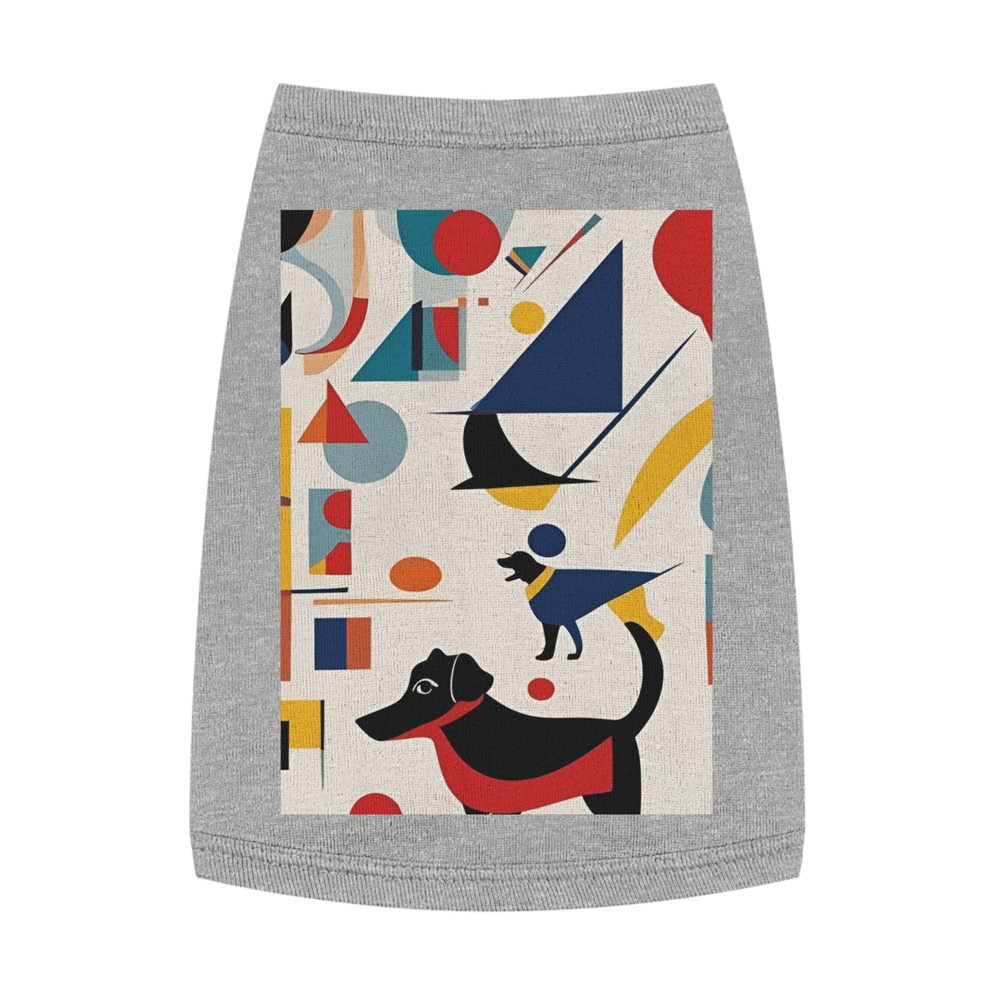 Dog Pet Tank Top / AI generated DOG & Kandinsky / Dog accessories / Dog fashion gifts