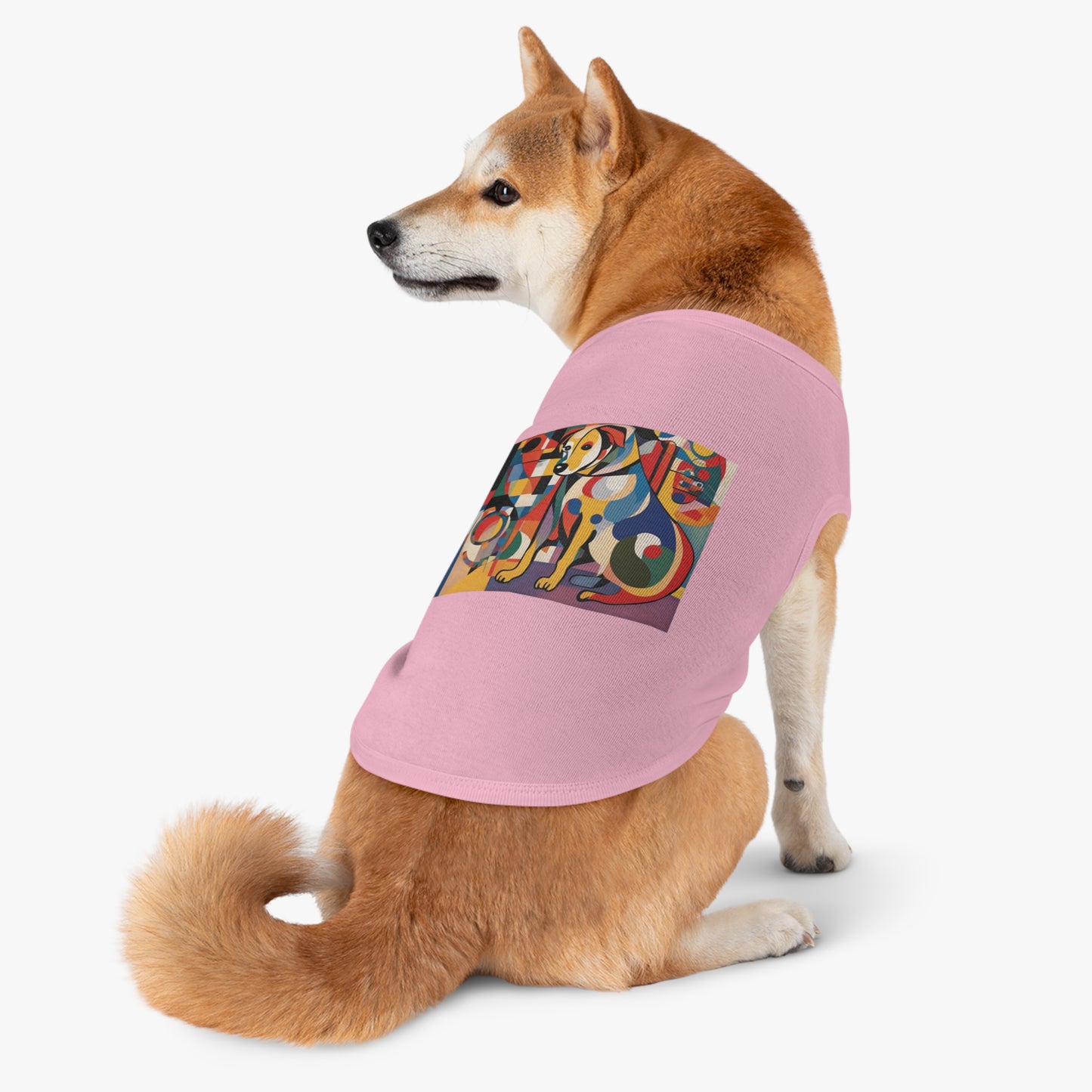 Pet Tank Top / AI Dog & Kandinsky design 6/24 / Dog fashion accesories - clothes