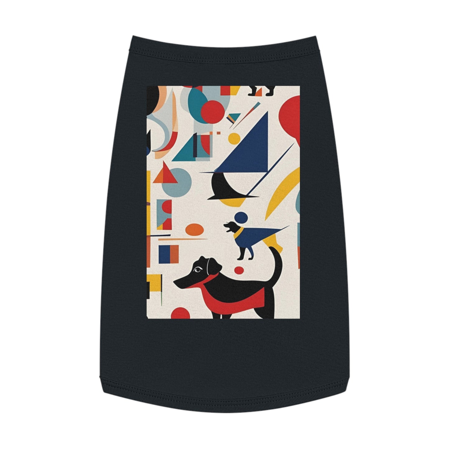 Dog Pet Tank Top / AI generated DOG & Kandinsky / Dog accessories / Dog fashion gifts