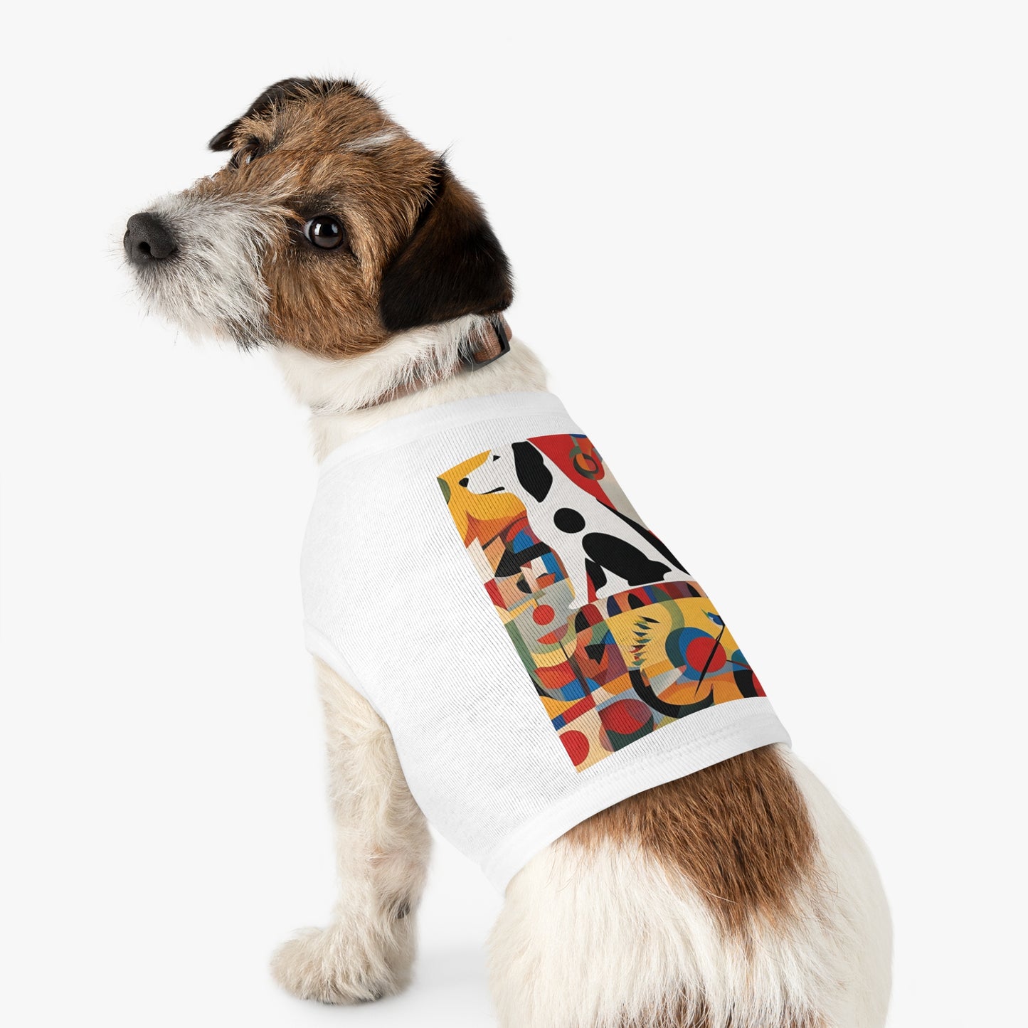 Dog Tank Top / fashion dog Accesories / AI Kandinsky design / Pet cloth / dog lovers gift