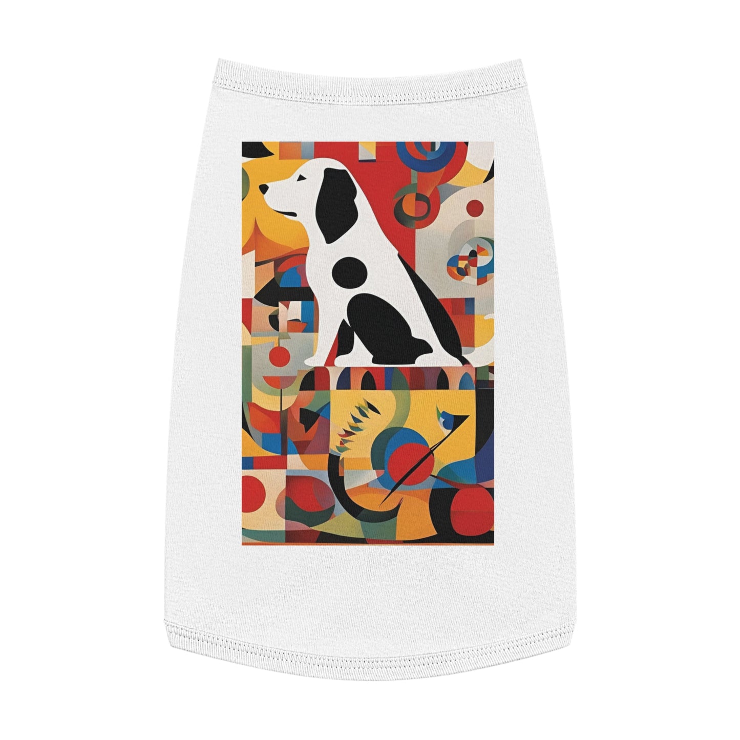 Dog Tank Top / fashion dog Accesories / AI Kandinsky design / Pet cloth / dog lovers gift