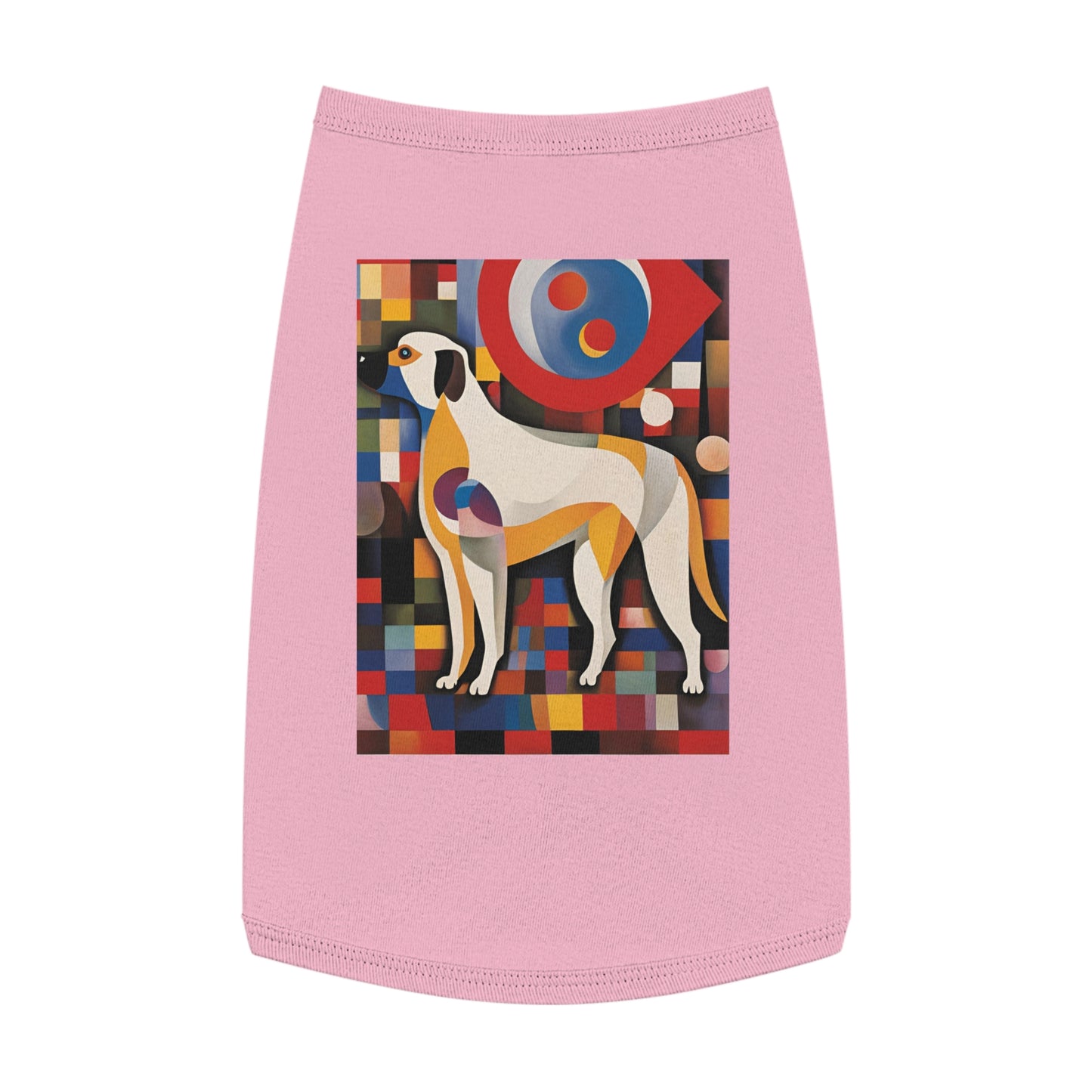 Pet Tank Top / dog lover gift  / dog cloth / AI Kandinsky design / Dog fashion accesories