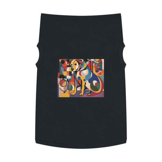 Pet Tank Top / AI Dog & Kandinsky design 6/24 / Dog fashion accesories - clothes