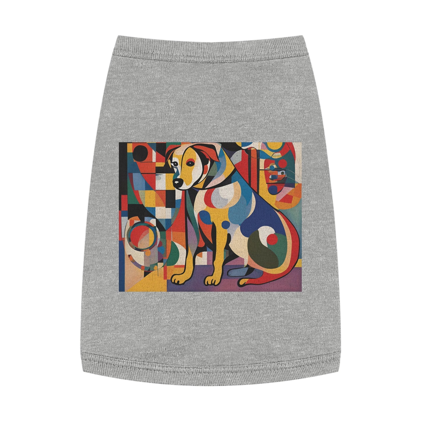 Pet Tank Top / AI Dog & Kandinsky design 6/24 / Dog fashion accesories - clothes