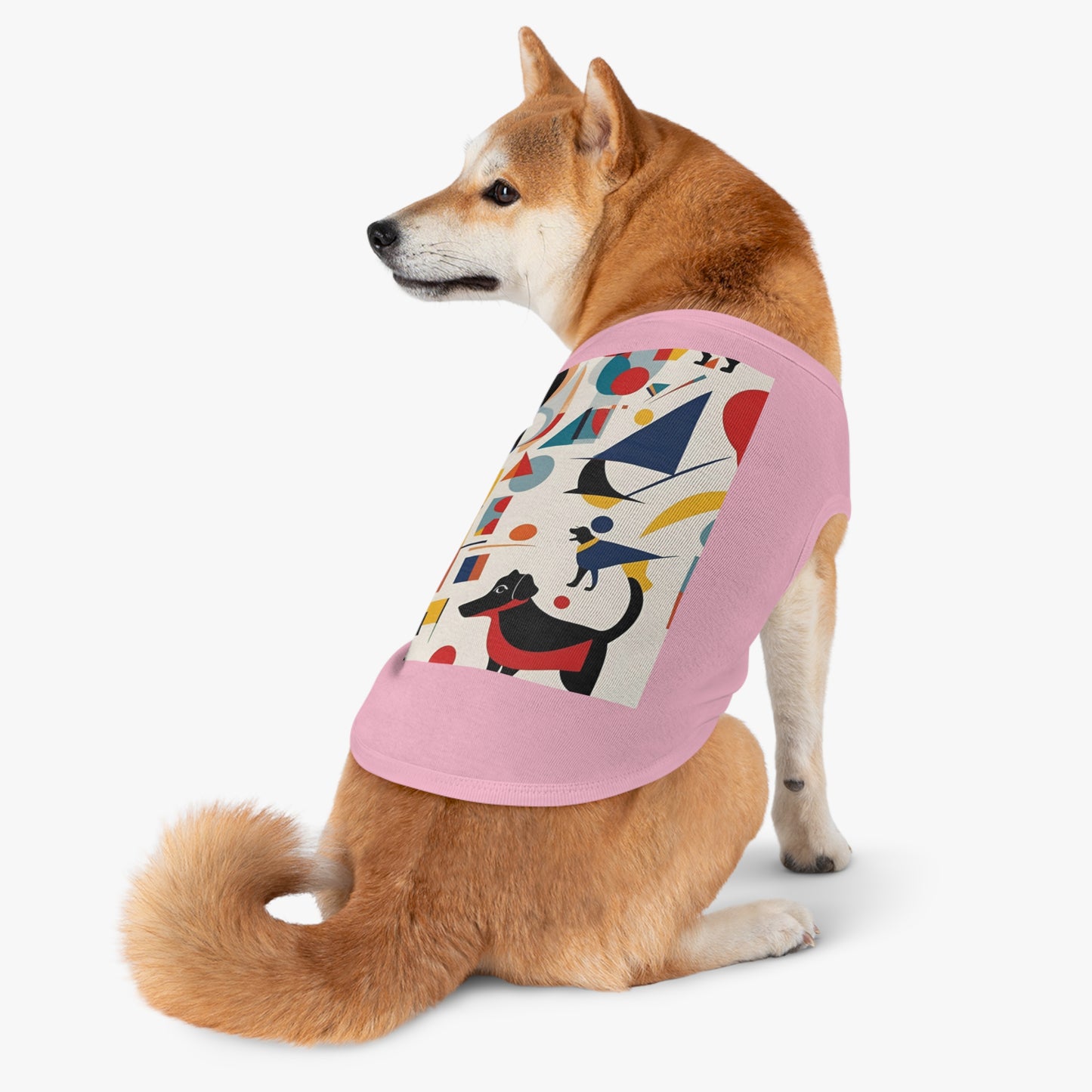 Dog Pet Tank Top / AI generated DOG & Kandinsky / Dog accessories / Dog fashion gifts