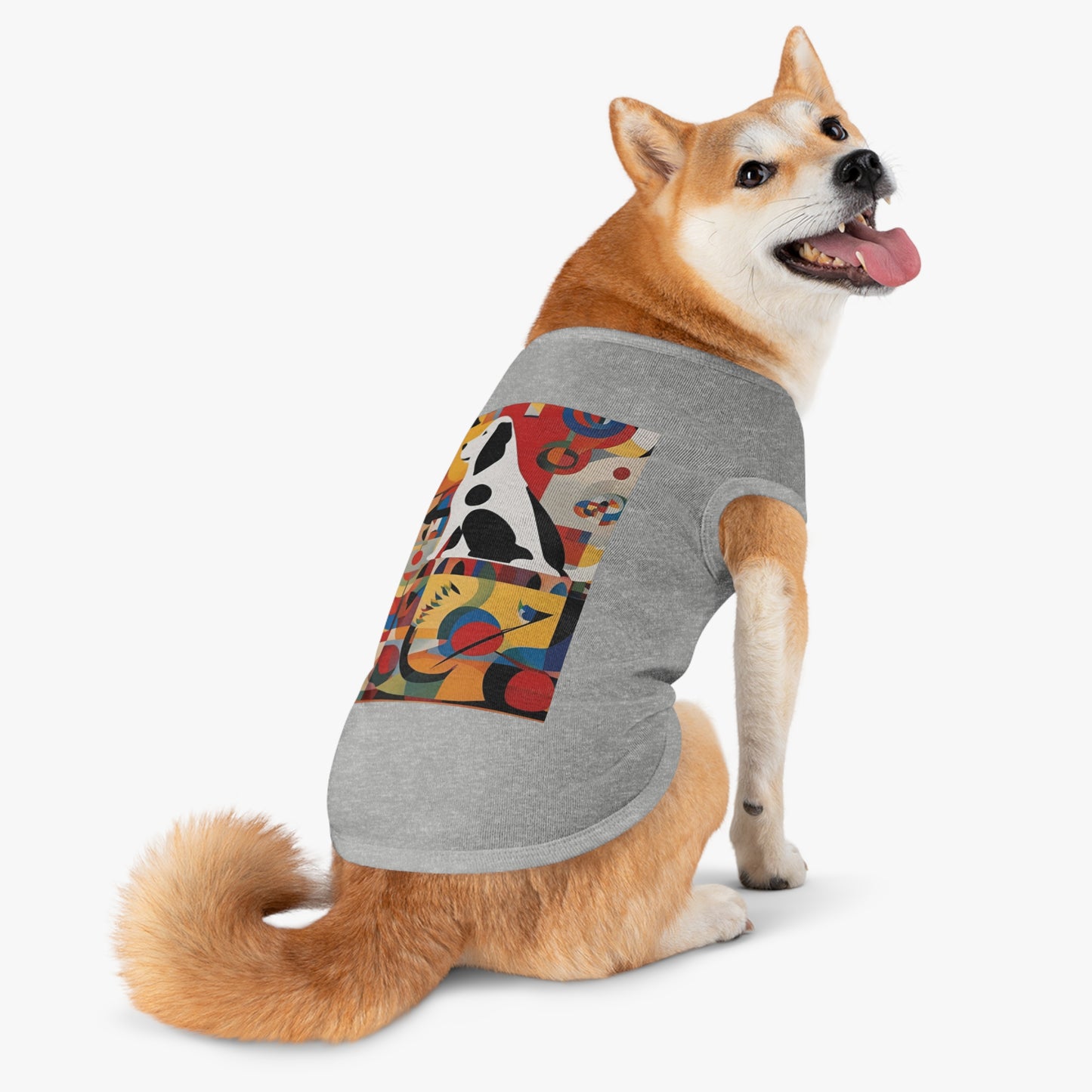 Dog Tank Top / fashion dog Accesories / AI Kandinsky design / Pet cloth / dog lovers gift