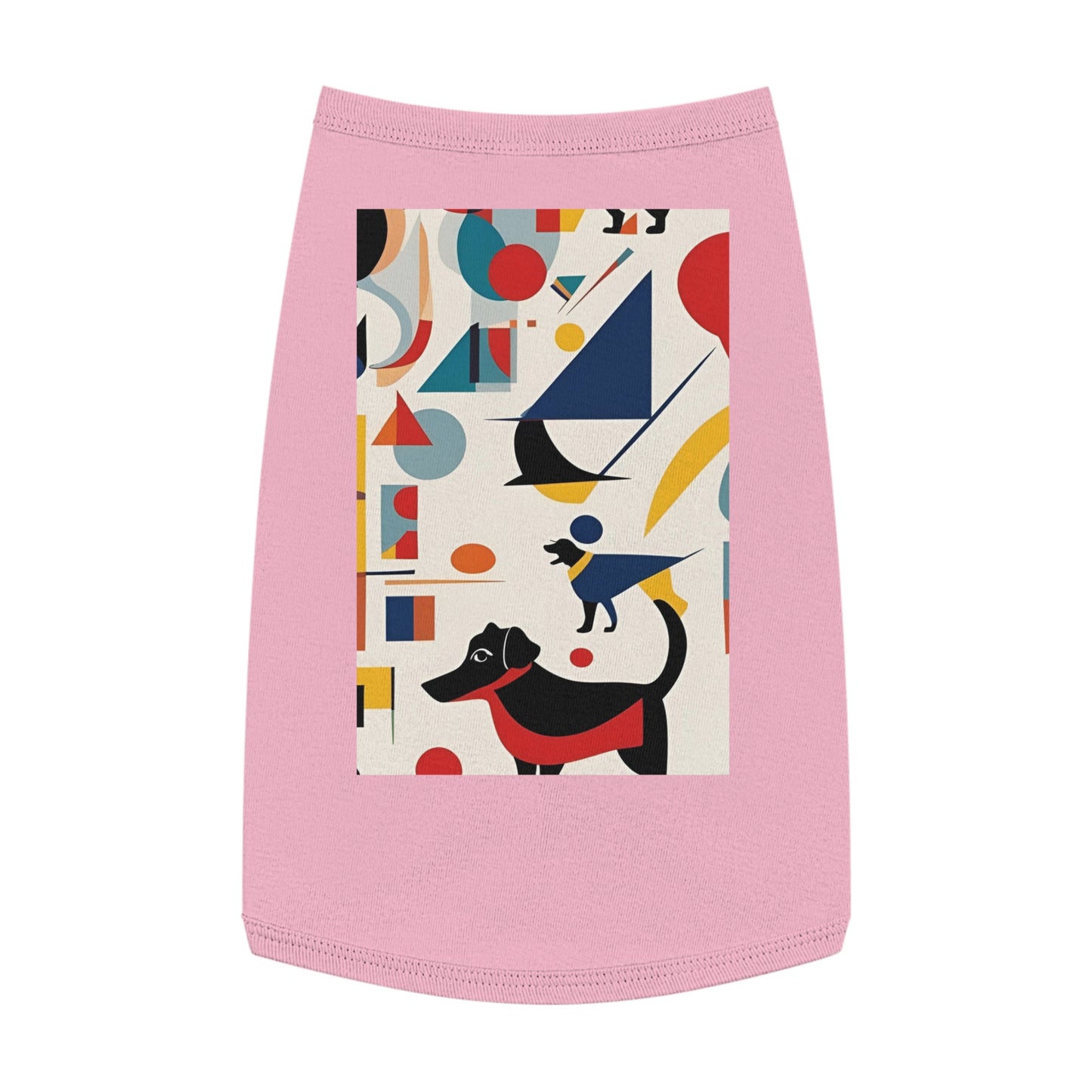 Dog Pet Tank Top / AI generated DOG & Kandinsky / Dog accessories / Dog fashion gifts