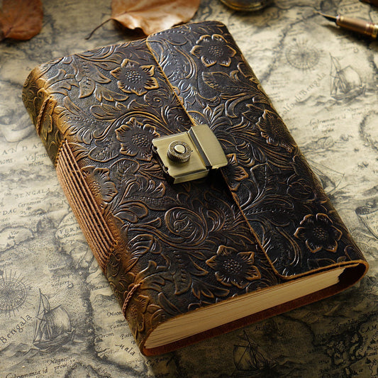 Vintage Journal Journal Cowhide Notebook