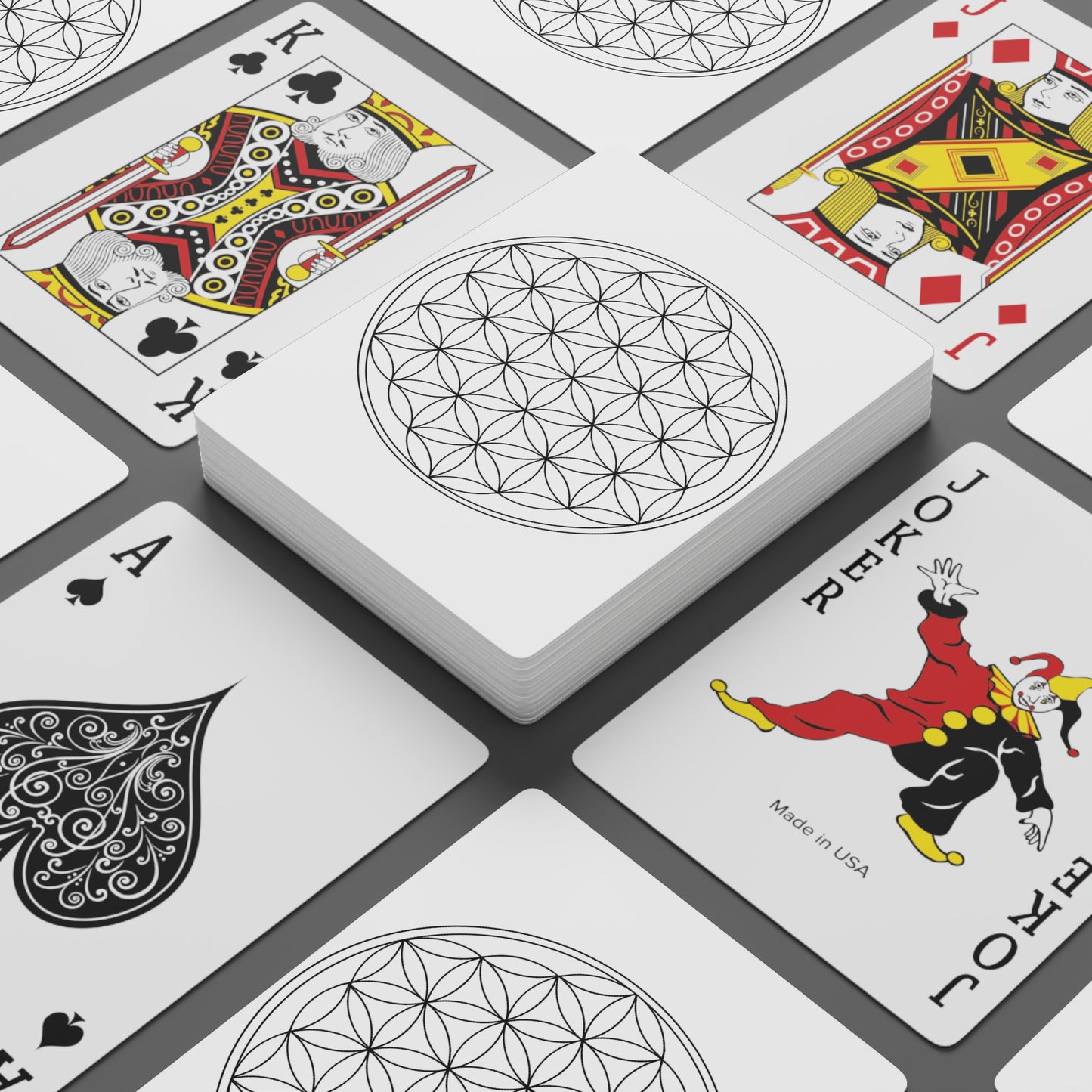 Custom Poker Cards - Leonardo da Vinci design, Gift for friend, Gift for man, Custom poker cards (shipping from US)