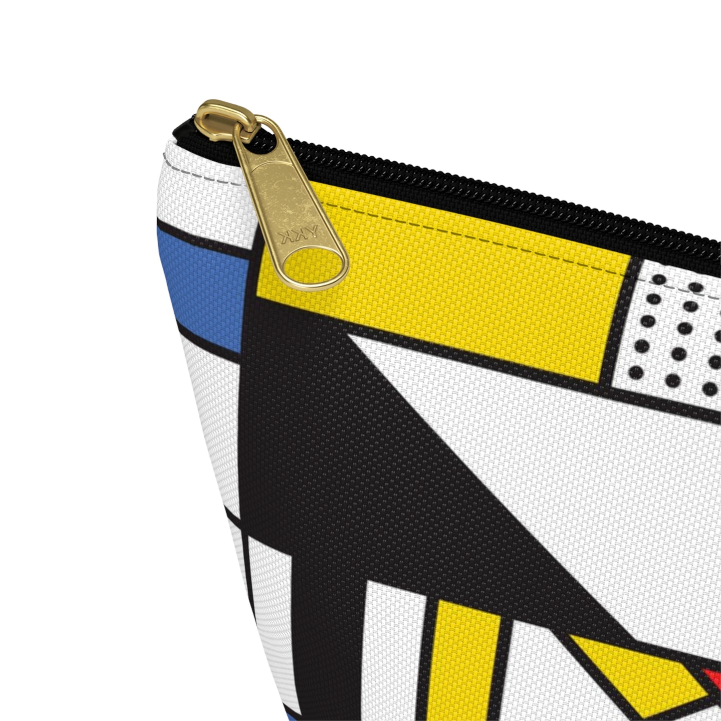 Accessory Pouch w T-bottom, Gift for women, gift for girlfriend, Mondrian design