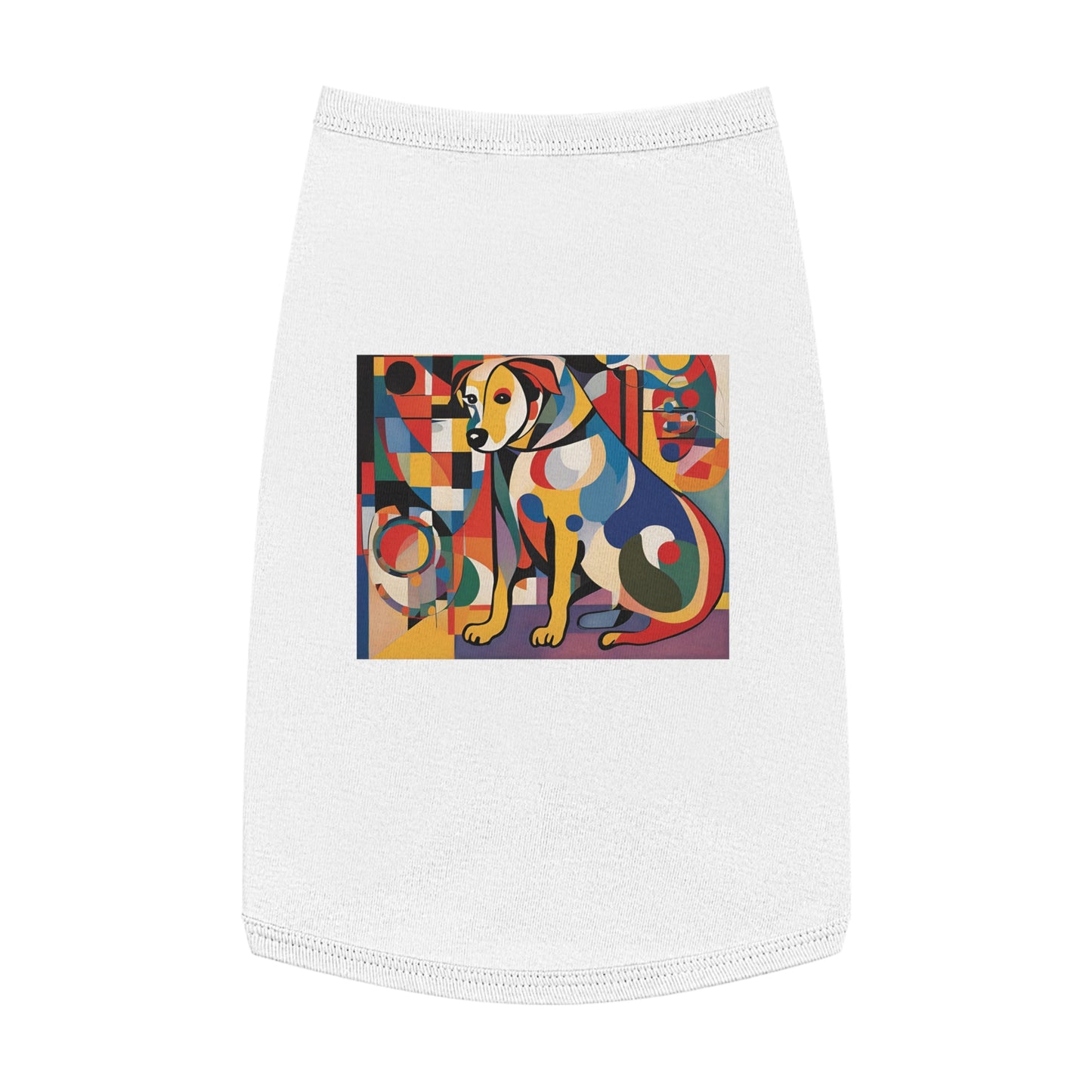 Pet Tank Top / AI Dog & Kandinsky design 6/24 / Dog fashion accesories - clothes