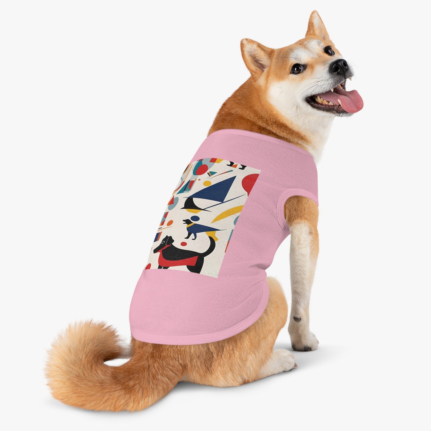 Dog Pet Tank Top / AI generated DOG & Kandinsky / Dog accessories / Dog fashion gifts