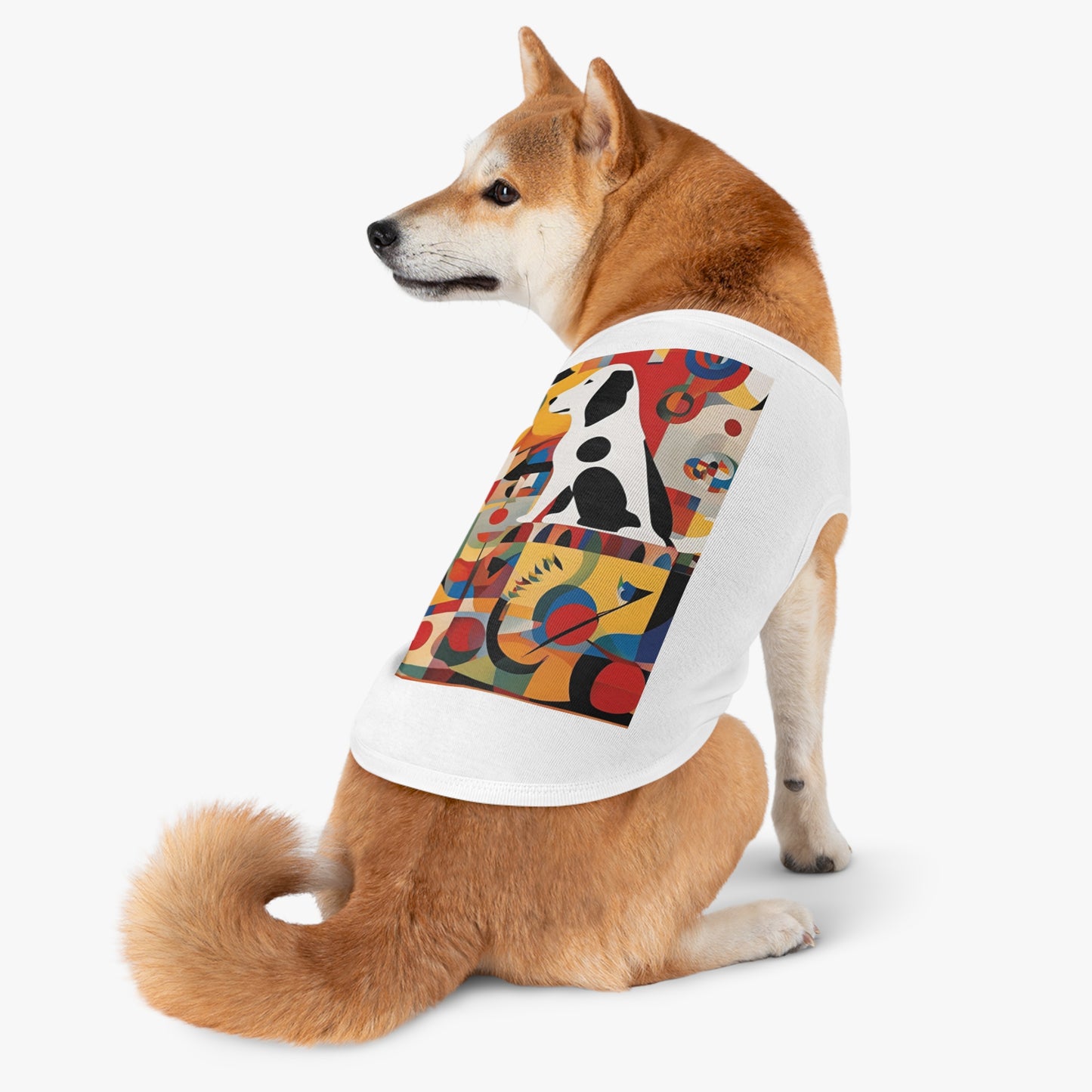 Dog Tank Top / fashion dog Accesories / AI Kandinsky design / Pet cloth / dog lovers gift