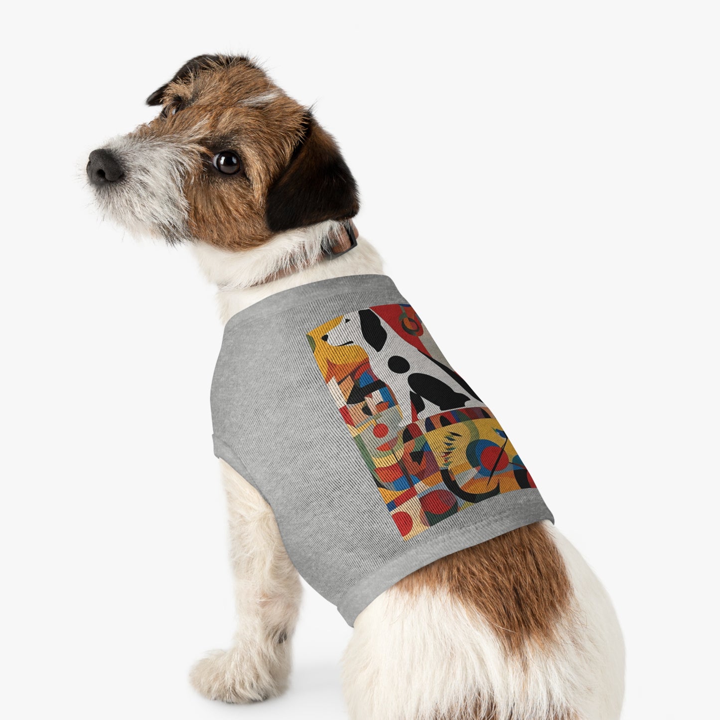 Dog Tank Top / fashion dog Accesories / AI Kandinsky design / Pet cloth / dog lovers gift