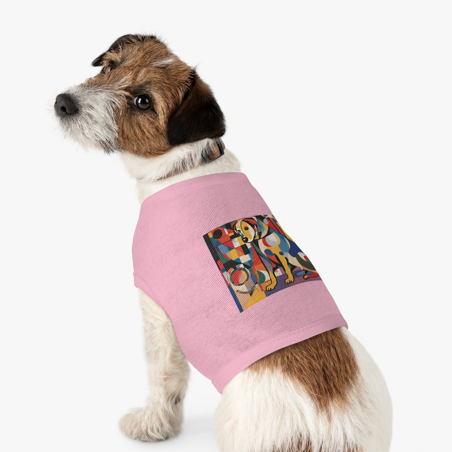 Pet Tank Top / AI Dog & Kandinsky design 6/24 / Dog fashion accesories - clothes