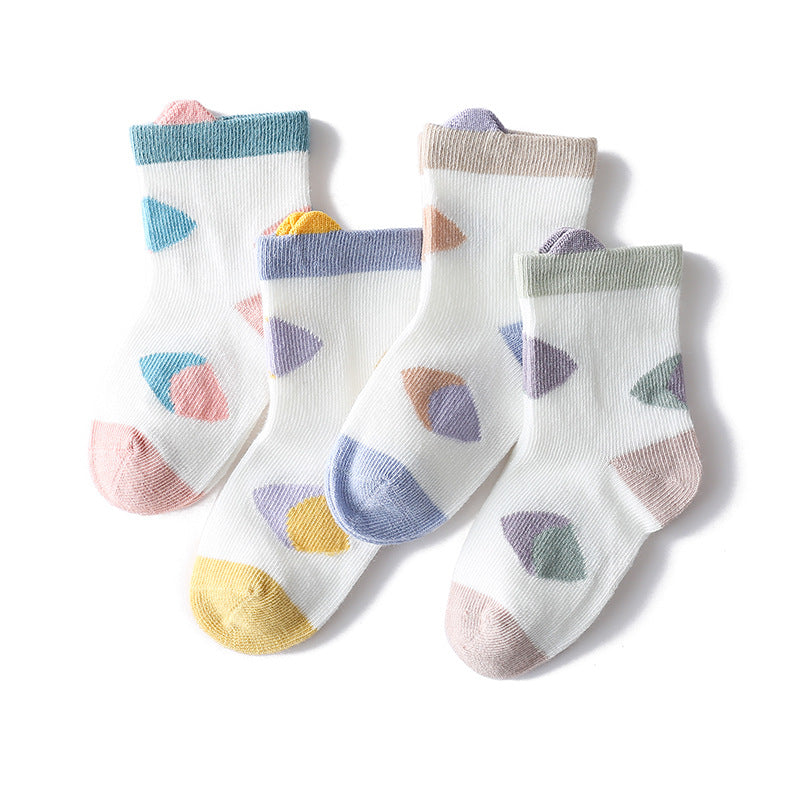 Children's Socks Cartoon Three-dimensional Baby Thin Cotton