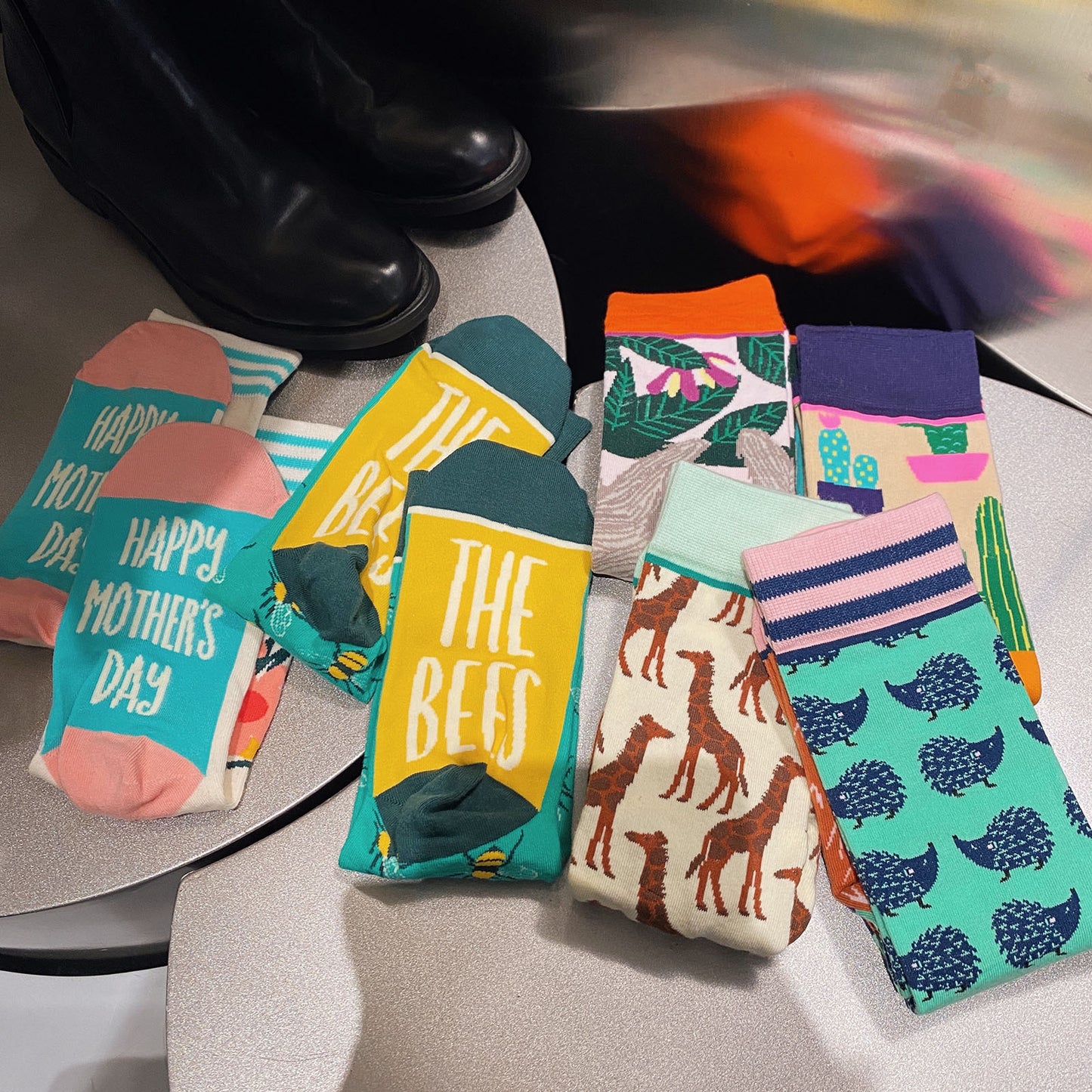 Sydney life illustration socks cotton socks women
