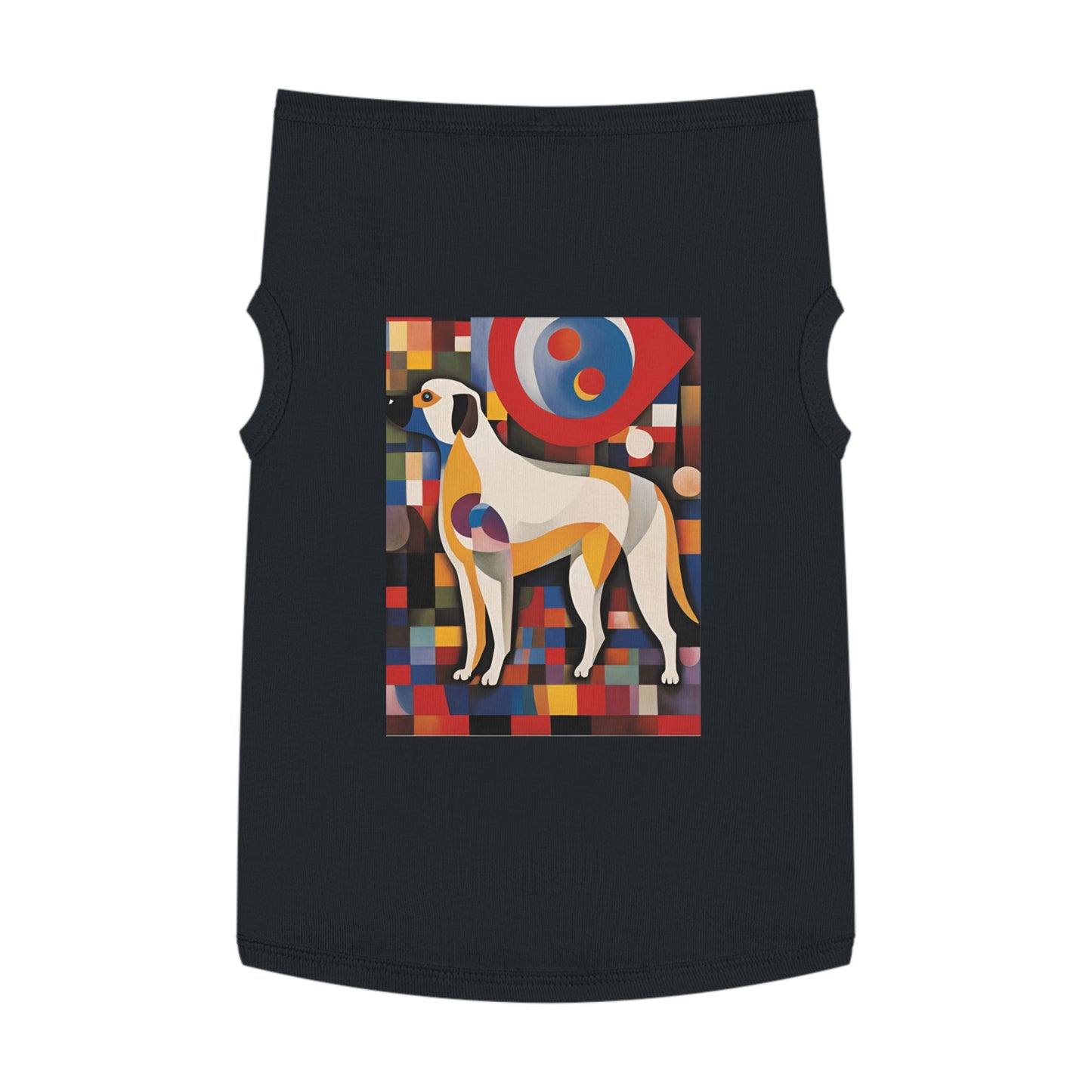 Pet Tank Top / dog lover gift  / dog cloth / AI Kandinsky design / Dog fashion accesories