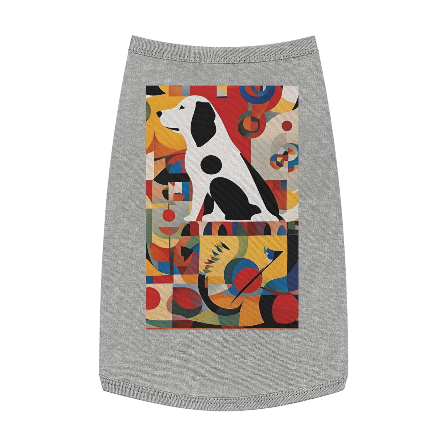 Dog Tank Top / fashion dog Accesories / AI Kandinsky design / Pet cloth / dog lovers gift