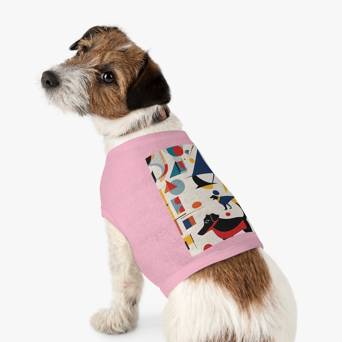 Dog Pet Tank Top / AI generated DOG & Kandinsky / Dog accessories / Dog fashion gifts