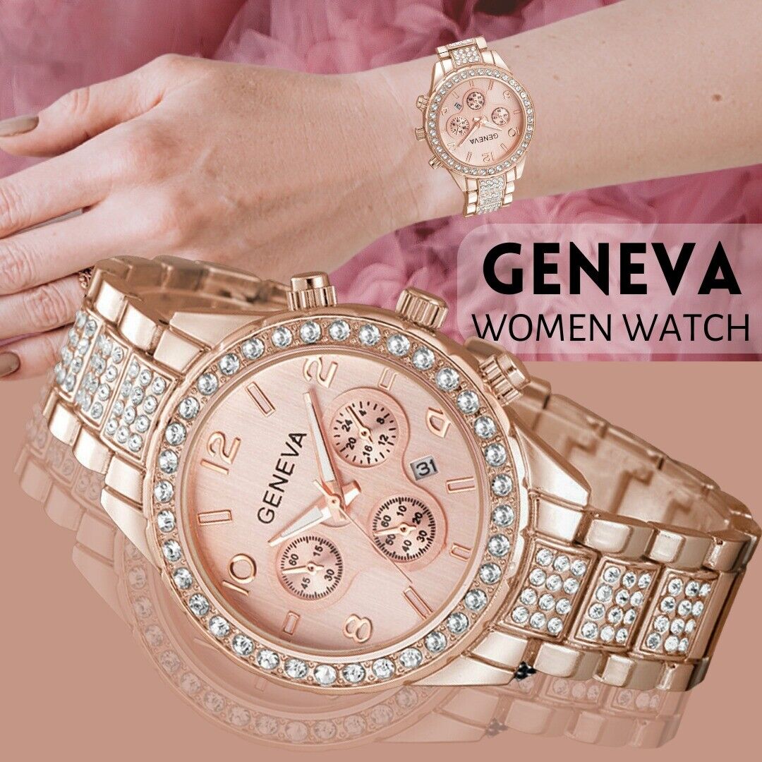 fashion women golden watch