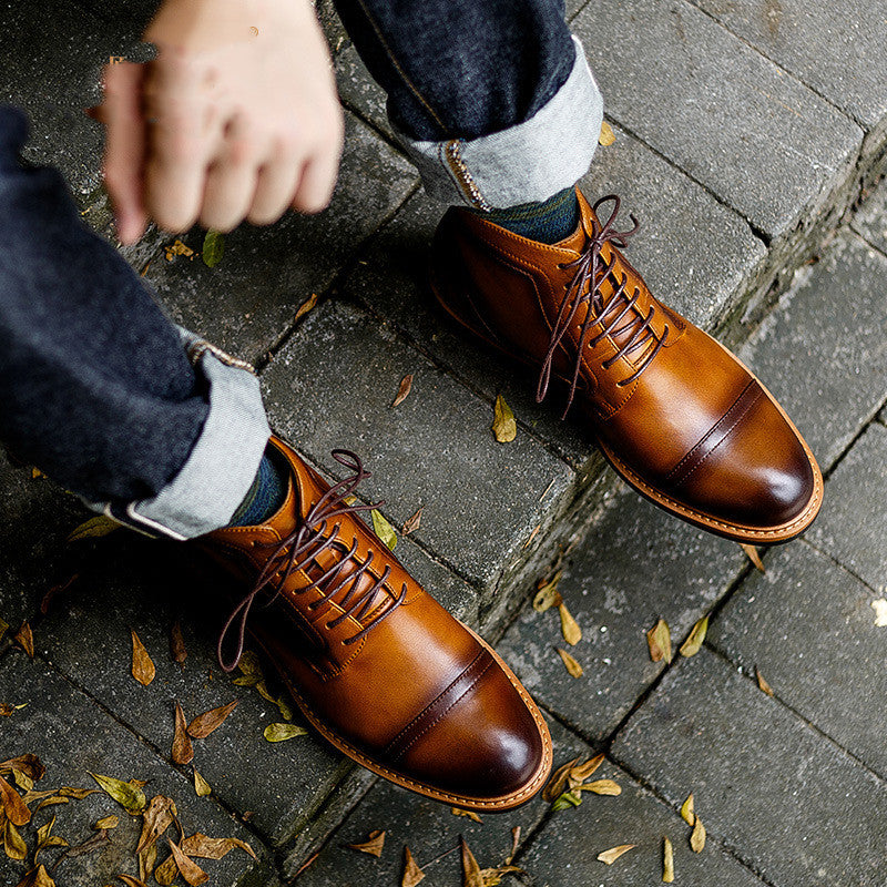 Autumn and Winter New British Men's Retro Martin Boots