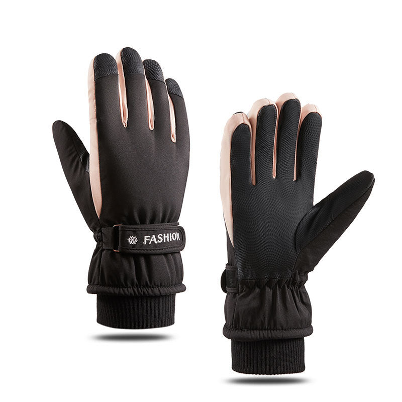 Winter Warm Gloves Men Women Touch Screen Waterproof Fleece Gloves For Running Cycling Driving Hiking