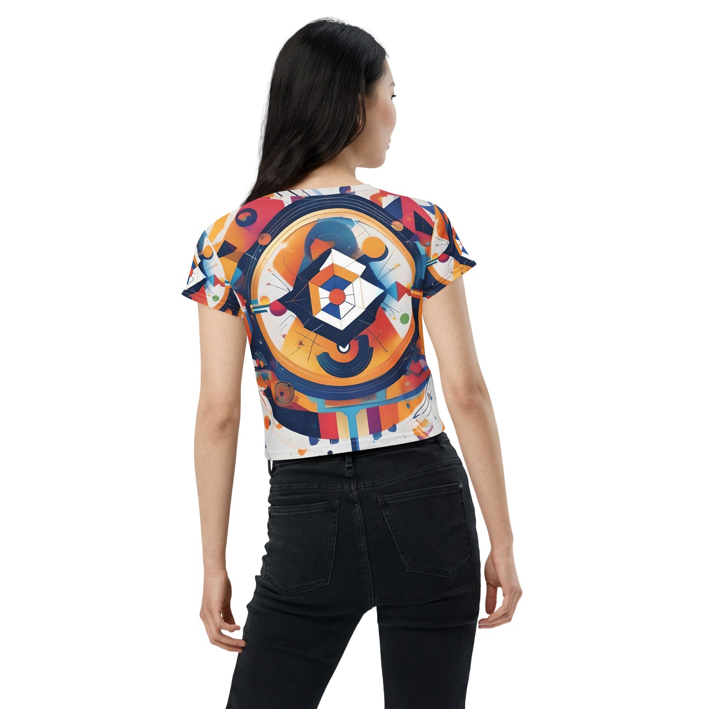 All-Over Print Crop Tee / Kandinsky / AI design