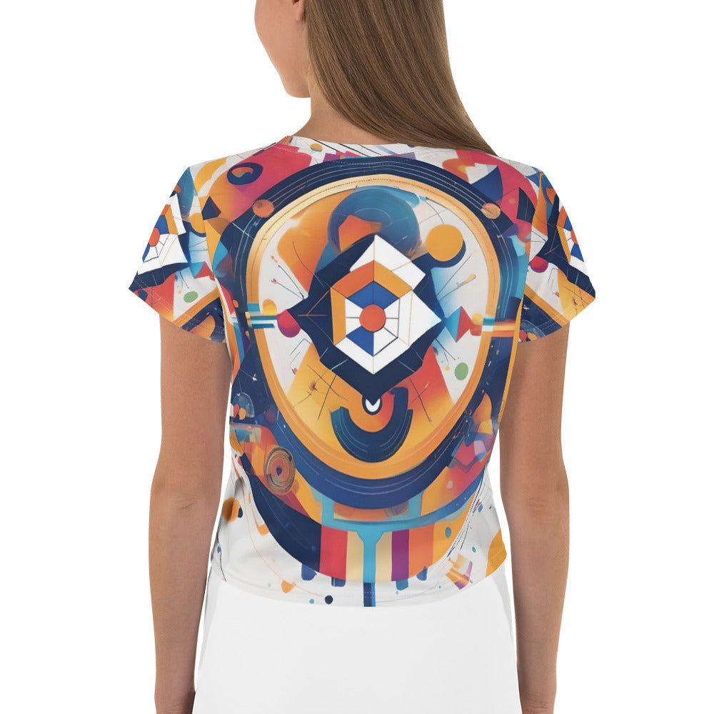 All-Over Print Crop Tee / Kandinsky / AI design