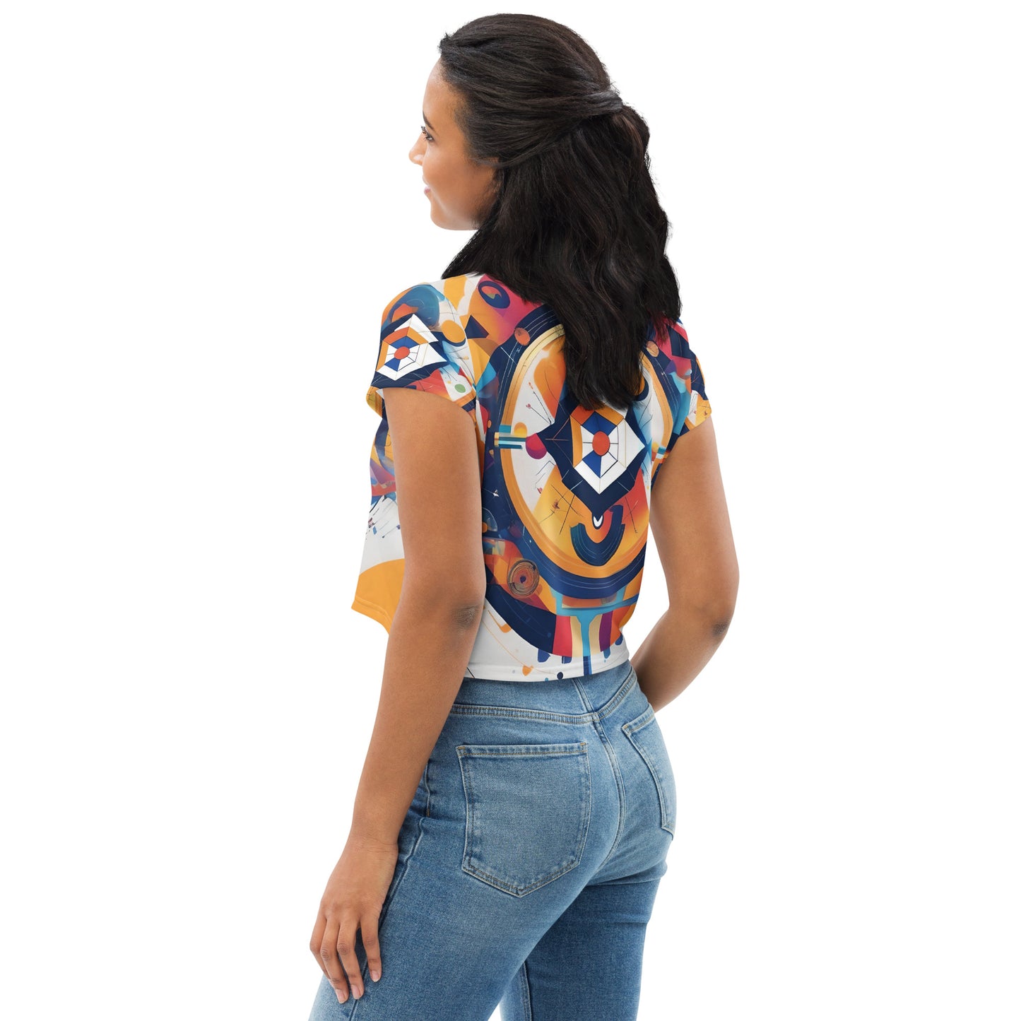 All-Over Print Crop Tee / Kandinsky / AI design