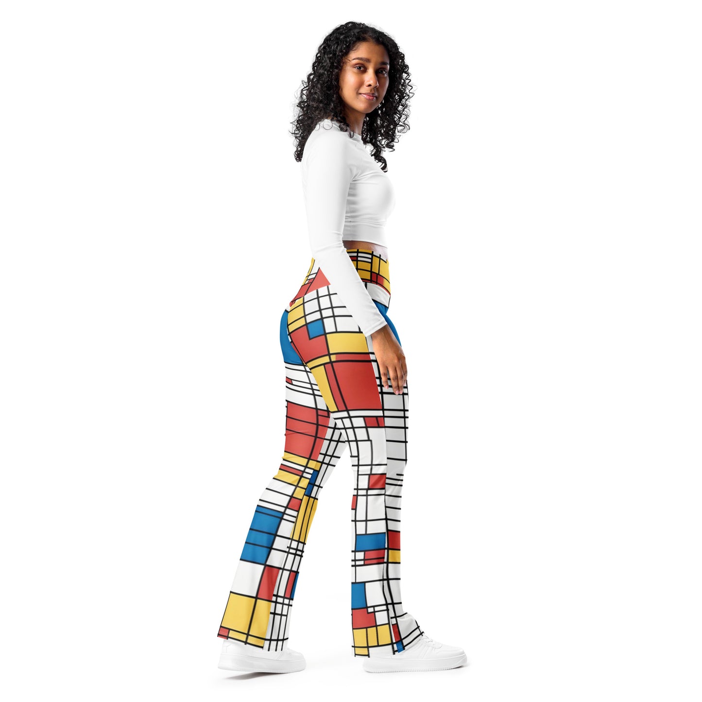 Flare leggings / Piet Mondrian / AI created / Outfit for festival