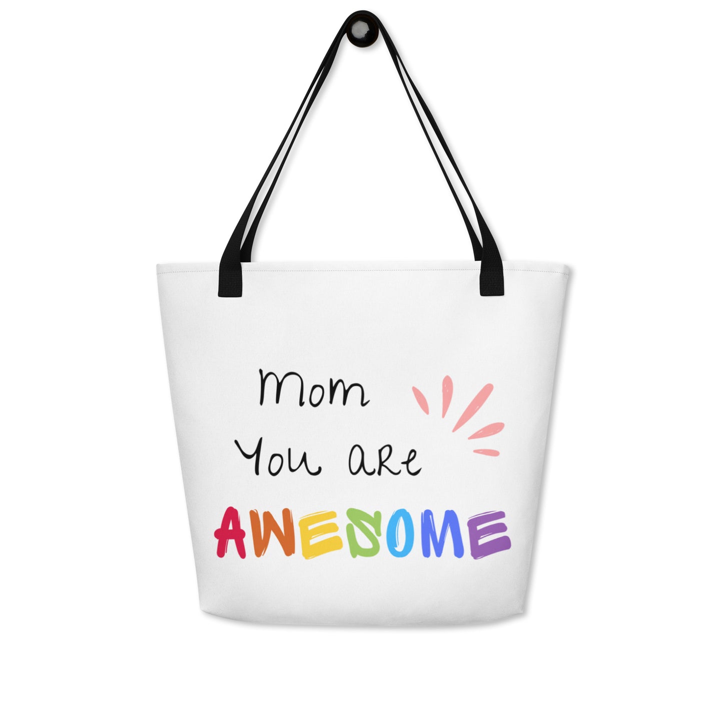 All-Over Print Large Tote Bag / Mothers day Gift / Awesome mom gift / Mother day / mother daughter mug
