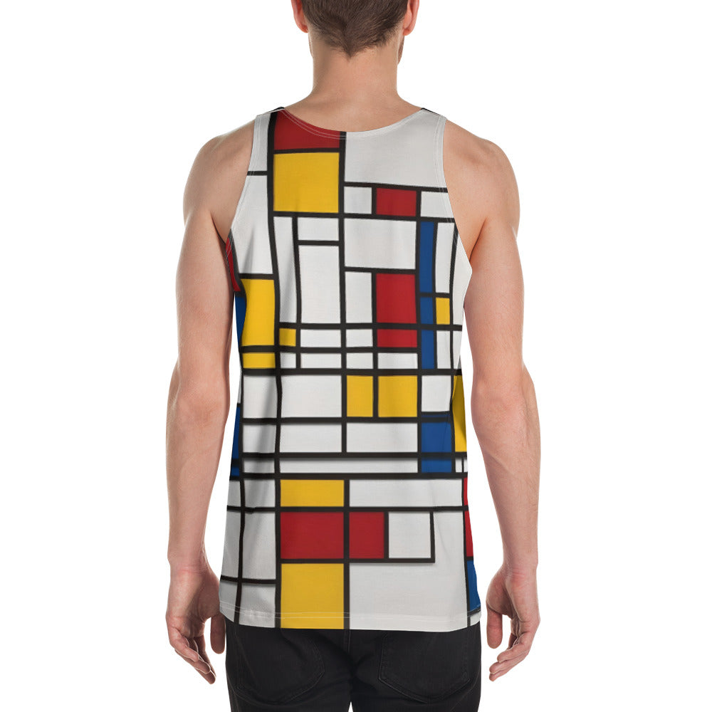 Unisex Tank Top Piet Mondrian / Mondrian tank top / AI created