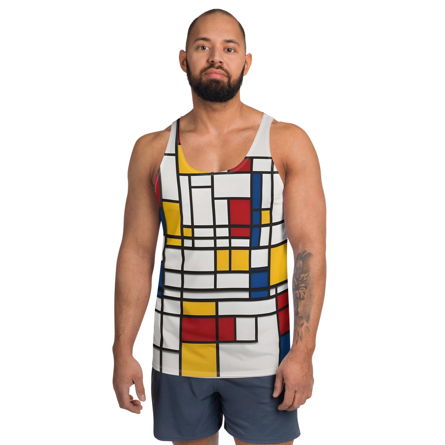 Unisex Tank Top Piet Mondrian / Mondrian tank top / AI created